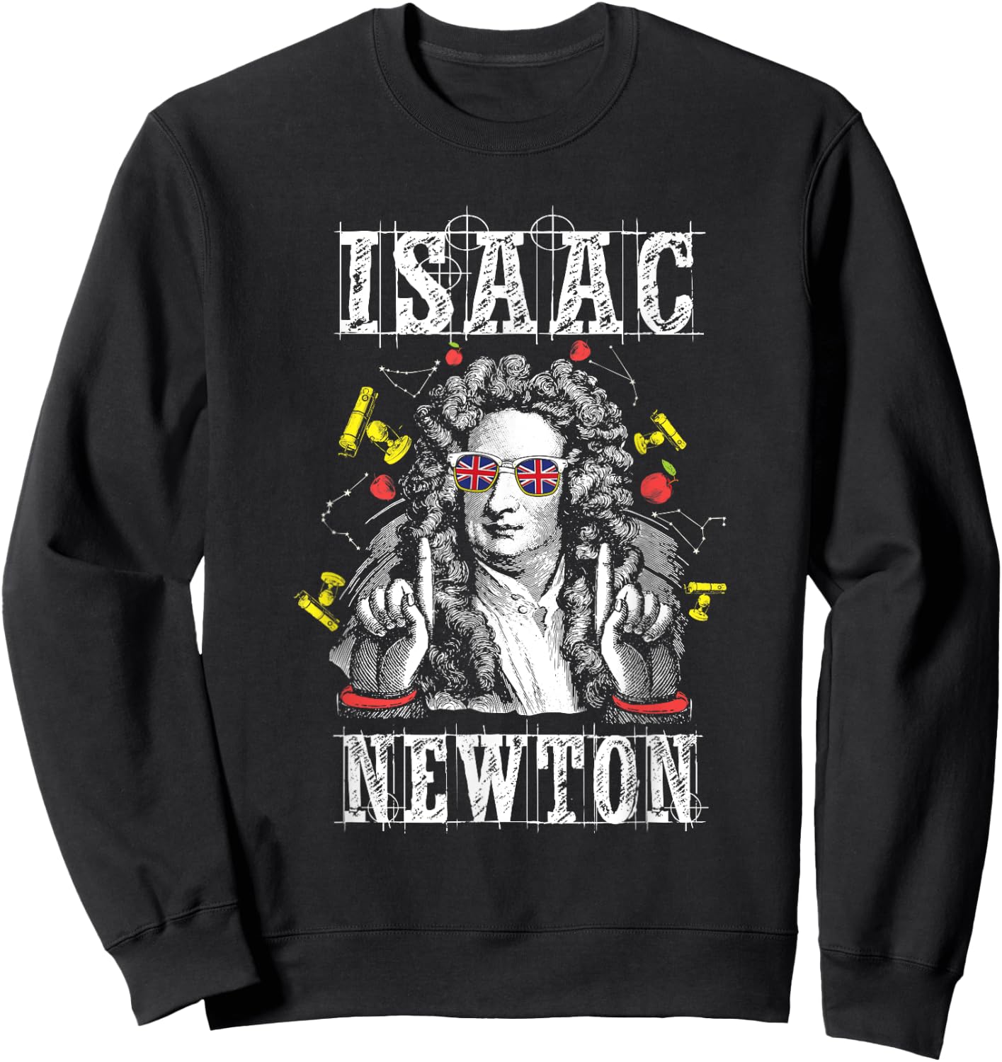 Isaac Newton Funny Physicist Physics Lover T Shirt Sweatshirt - Sweatshirt | Black