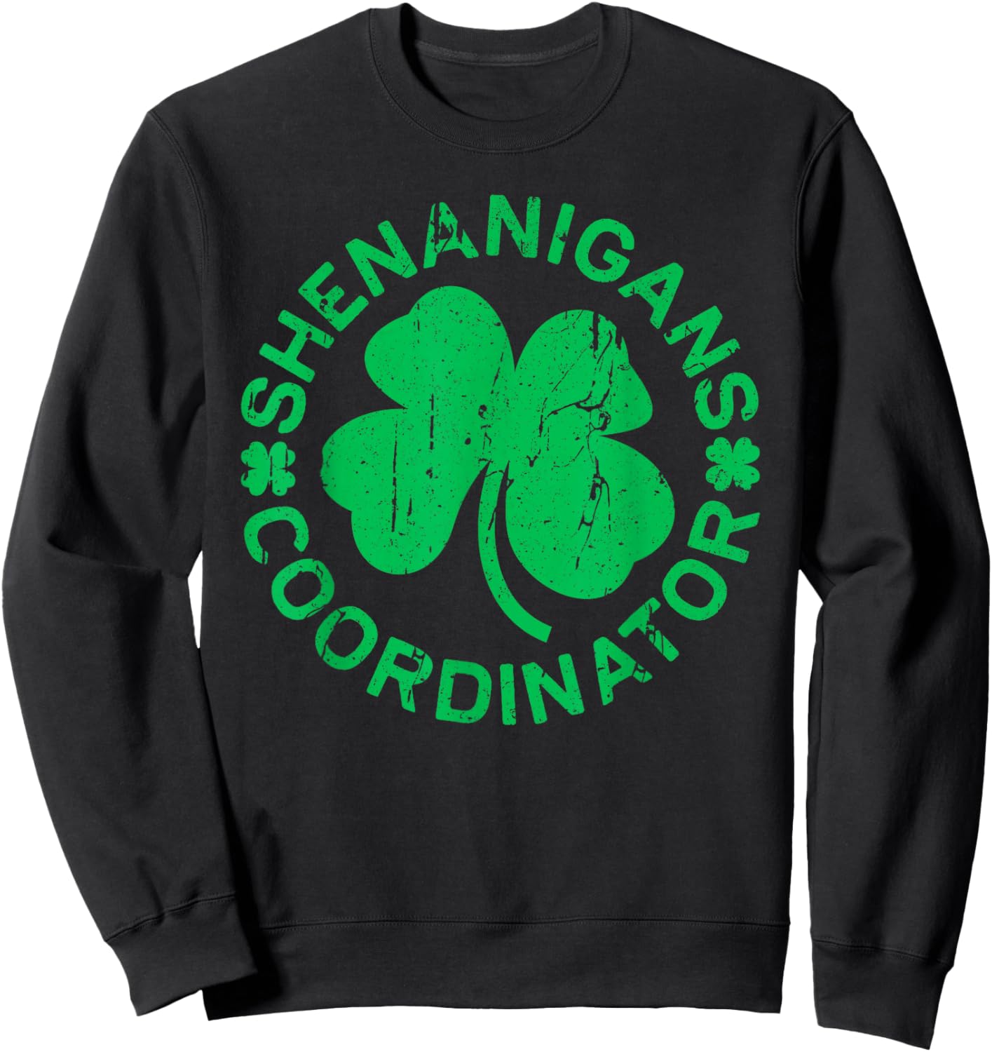 Shenanigans Coordinator Shirt Men Women Kids St Patricks Day Sweatshirt - Sweatshirt | Black