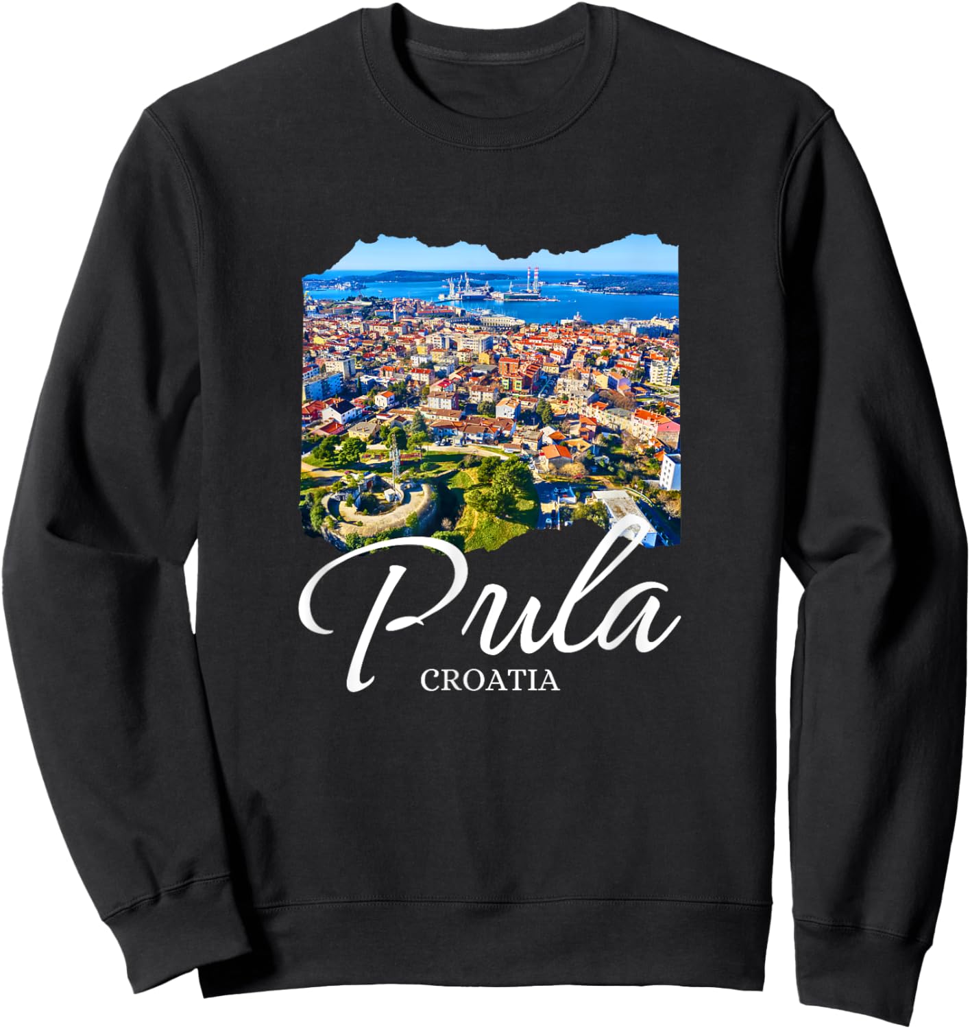 Croatia Pula Souvenir / Pula Croatia Sweatshirt - Sweatshirt | Black