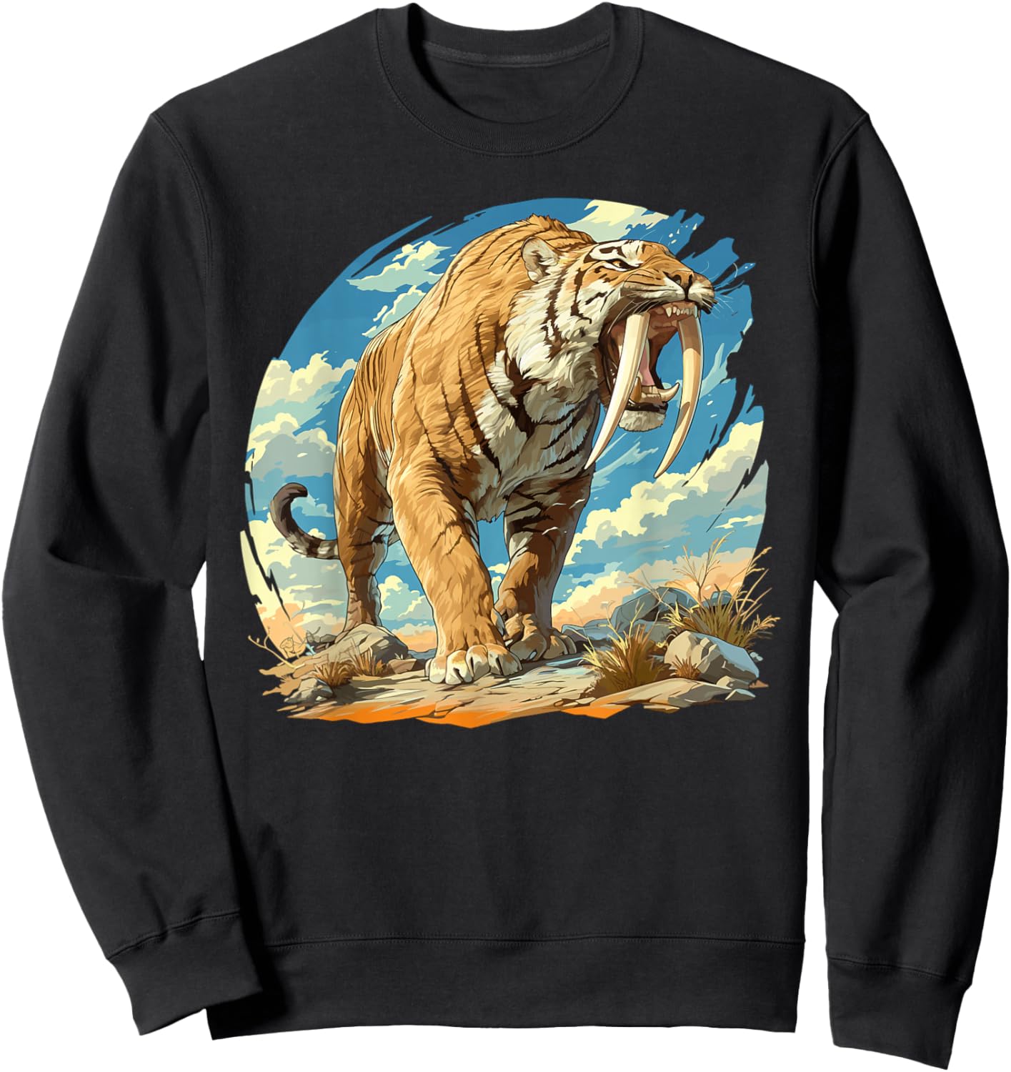 Saber-Toothed Tigers Saber-Toothed Tiger Sweatshirt - Sweatshirt | Black