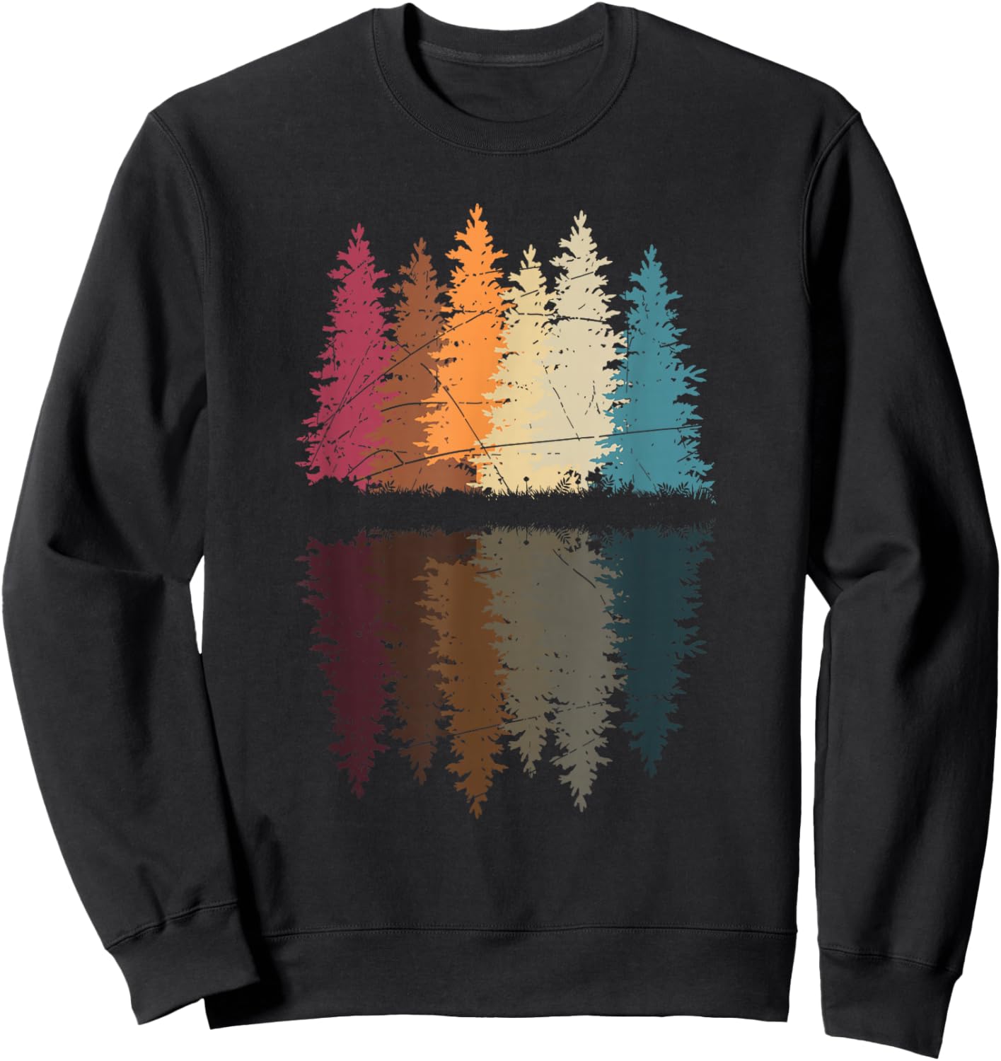 Retro Forest Sweatshirt - Sweatshirt | Black