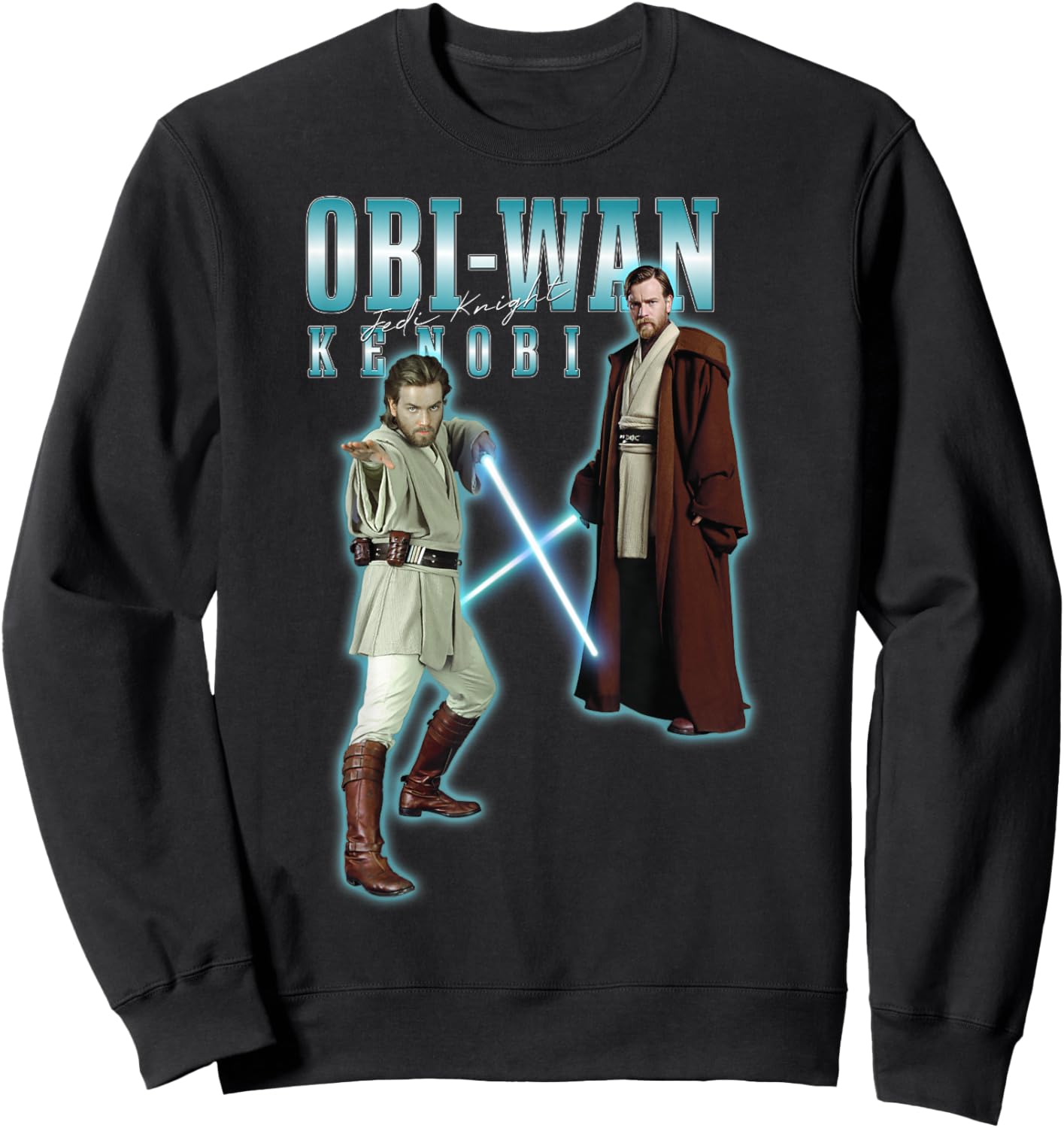 Star Wars Classic Obi-Wan Kenobi Jedi Knight Poster Sweatshirt - Sweatshirt | Black