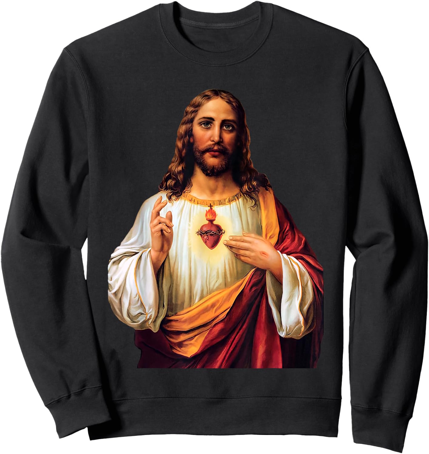 Sacred Heart of Jesus Sweatshirt - Sweatshirt | Black