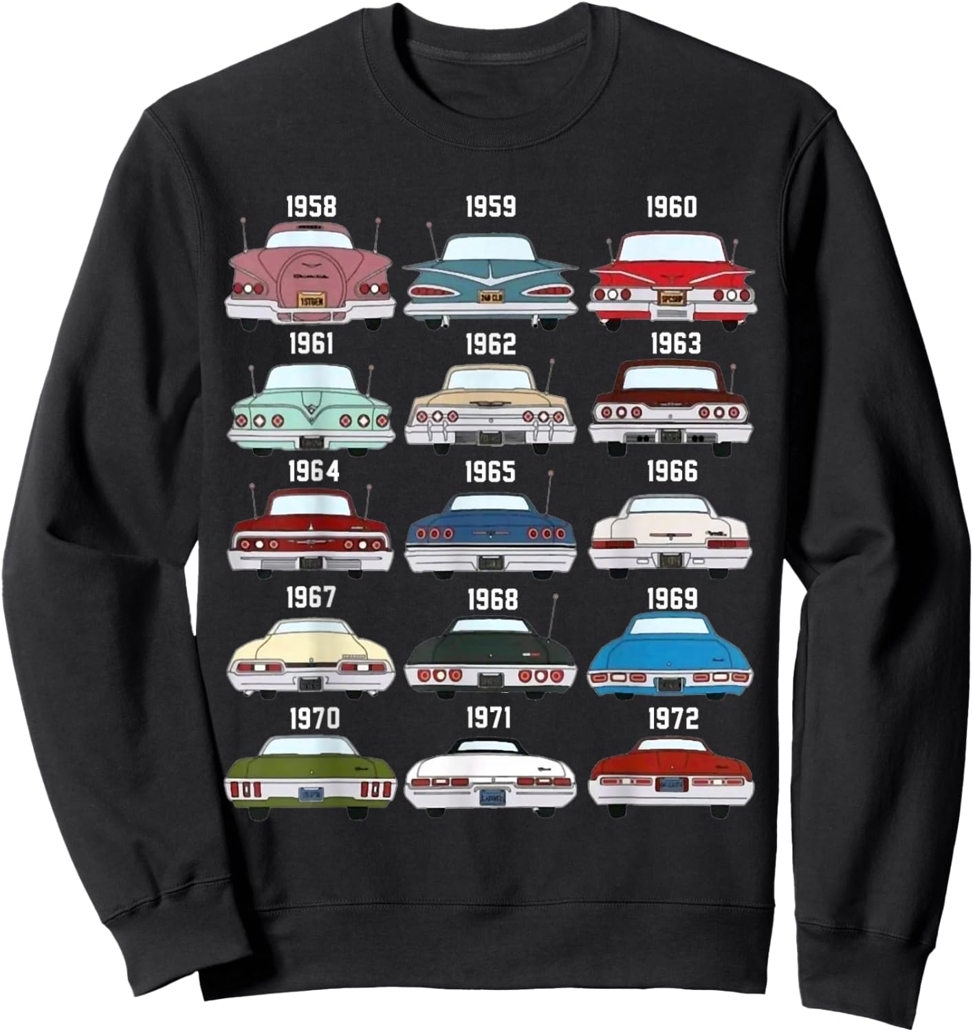 1958 59 60 61 62 63 64 65 66 67 68 69 70 71 72 Impala Ss Sweatshirt - Sweatshirt | Black