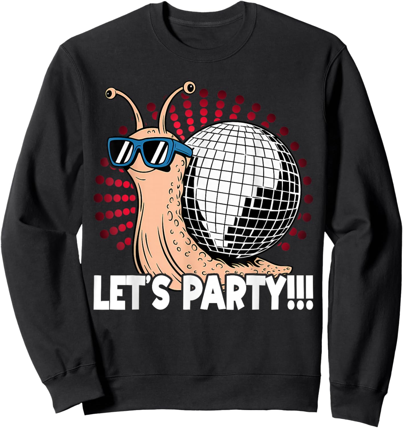 Snail Disco Lover - Party - Disco Ball Sweatshirt - Sweatshirt | Black