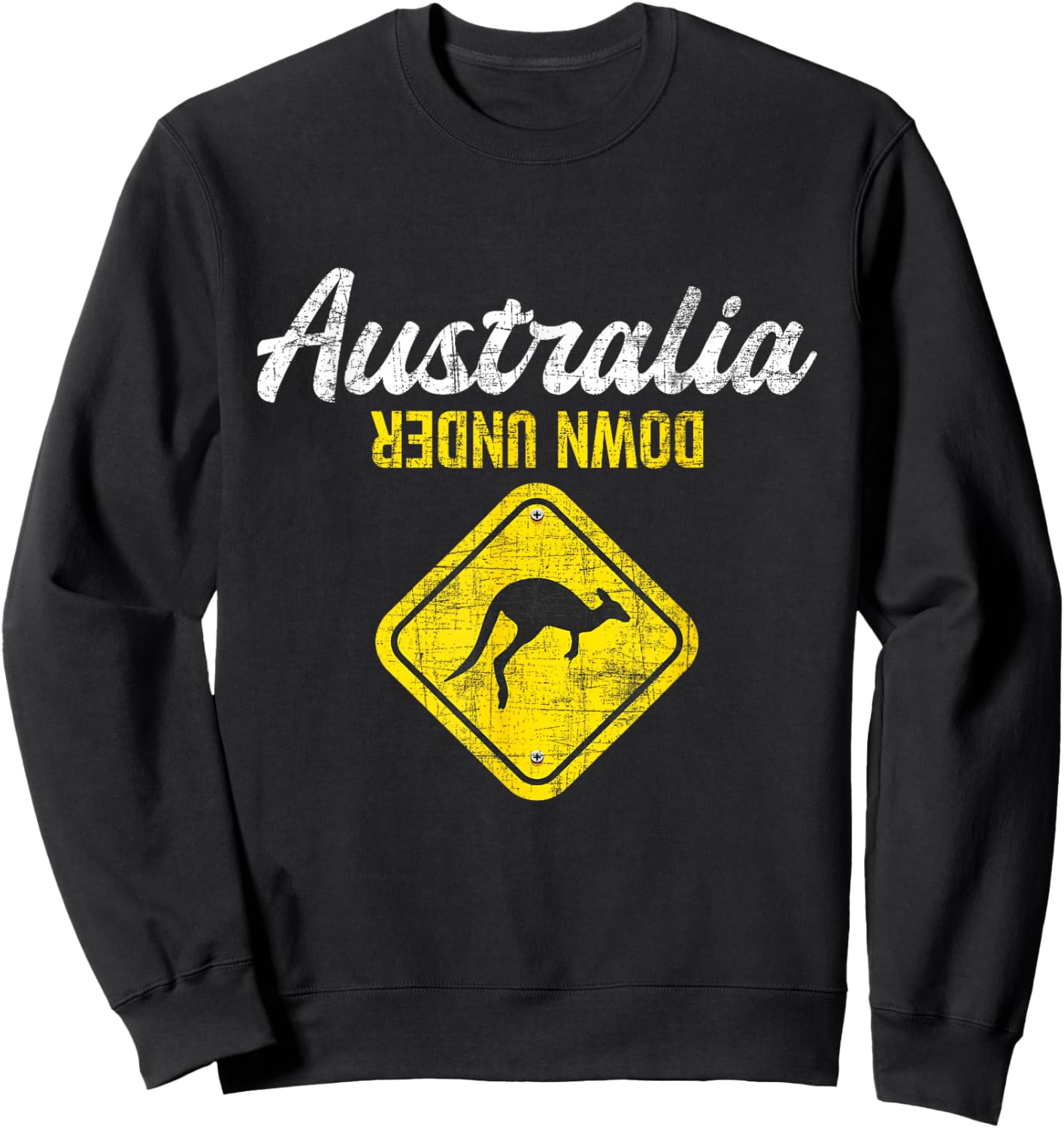 Australia Down Under - Kangaroo Marsupial Zoo Animal Lover Sweatshirt - Sweatshirt | Black
