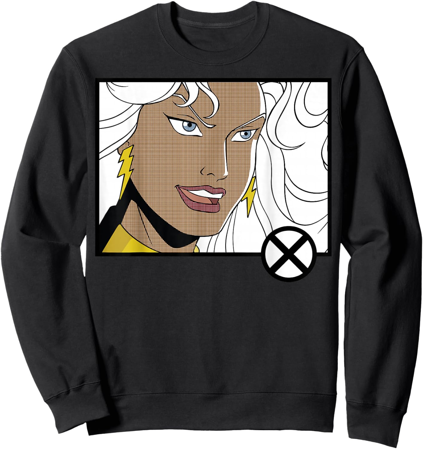 Marvel X-Men Storm Head Shot Panel Sweatshirt - Sweatshirt | Black
