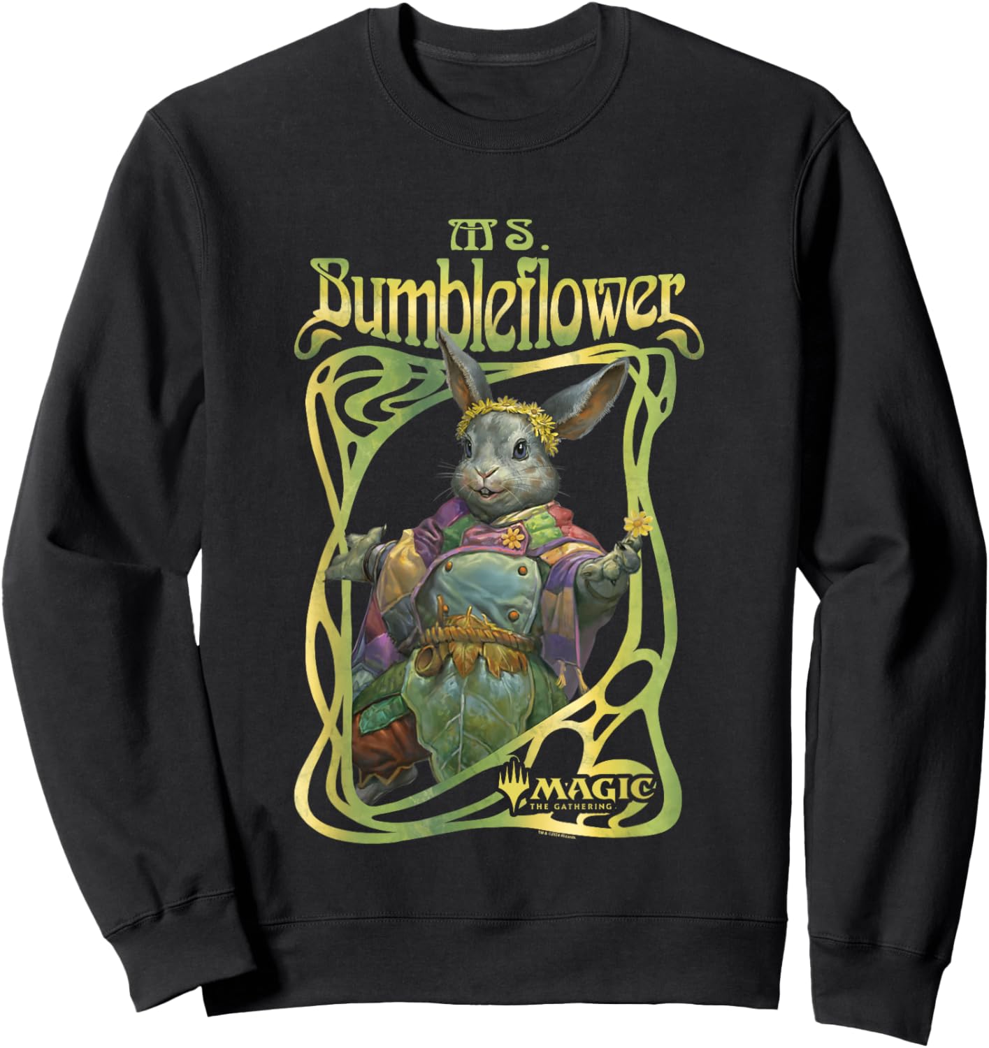 Magic: The Gathering Ms. Bumbleflower Portrait Vintage Sweatshirt - Sweatshirt | Black