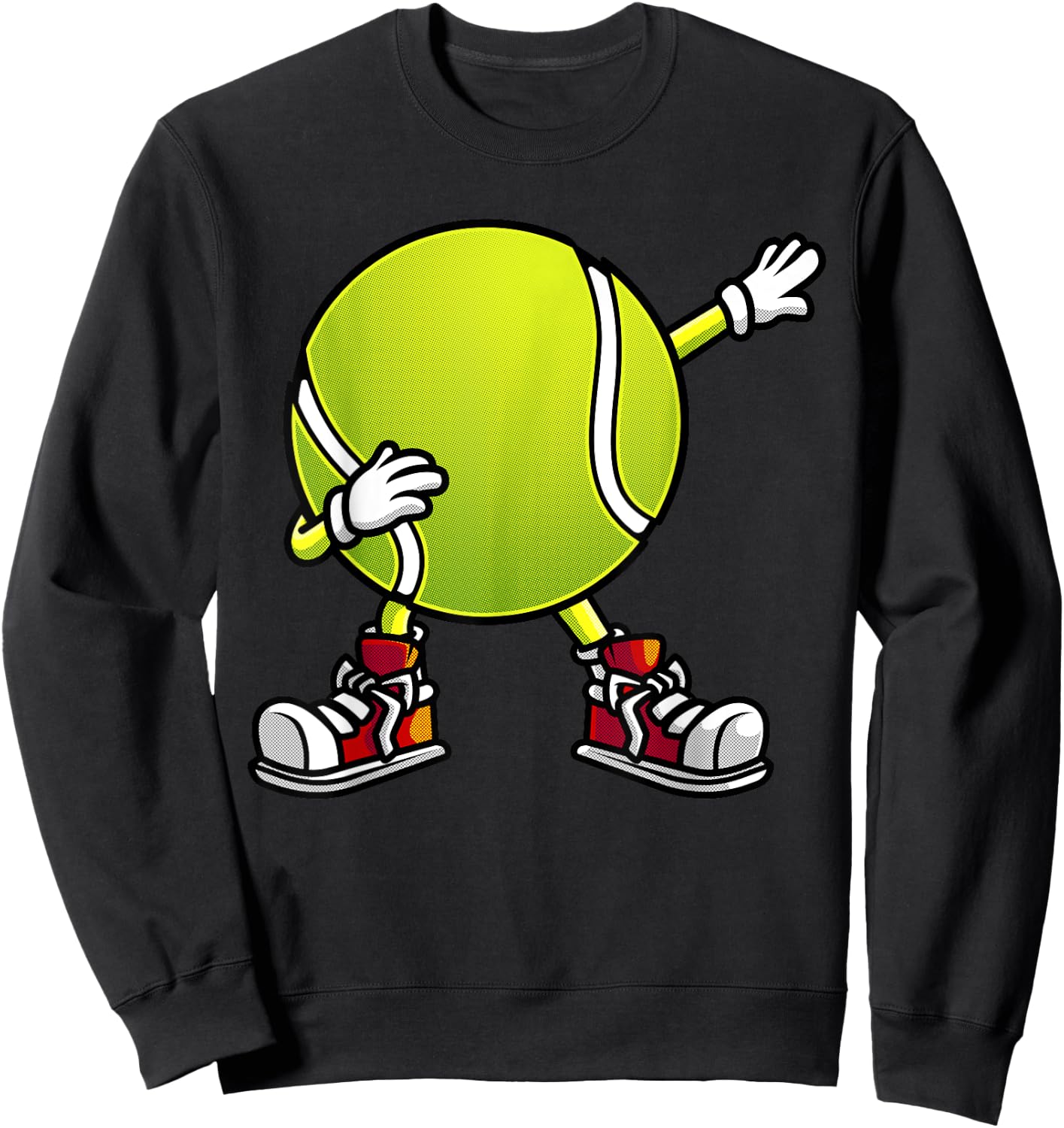 Cute Tennis Design Women Tennis Player Racket Sport Sweatshirt - Sweatshirt | Black