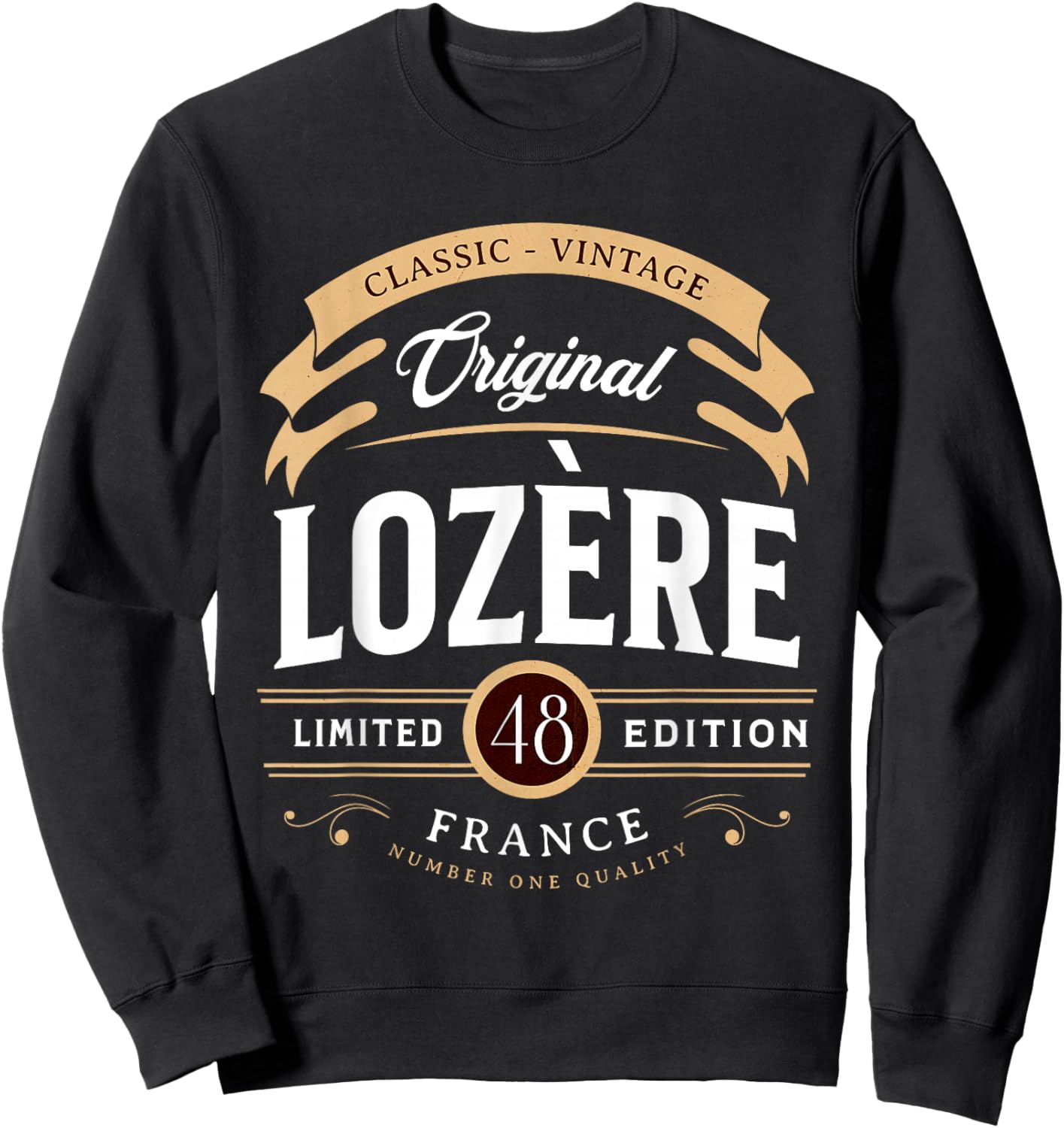 Vintage Lozère France , Black, S Sweatshirt - Sweatshirt | Black