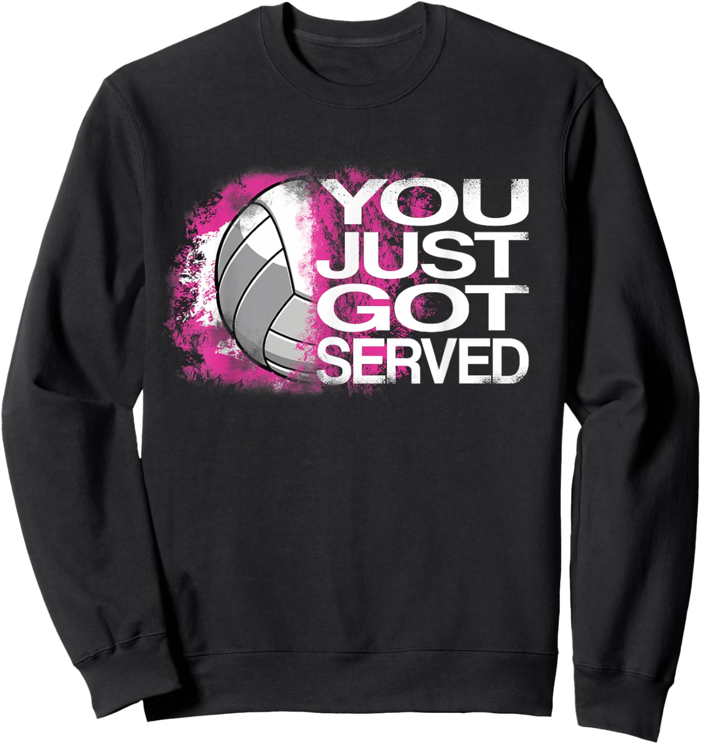 You Just Got Served Volleyball Beach Volleyball Women Kids Sweatshirt - Sweatshirt | Black