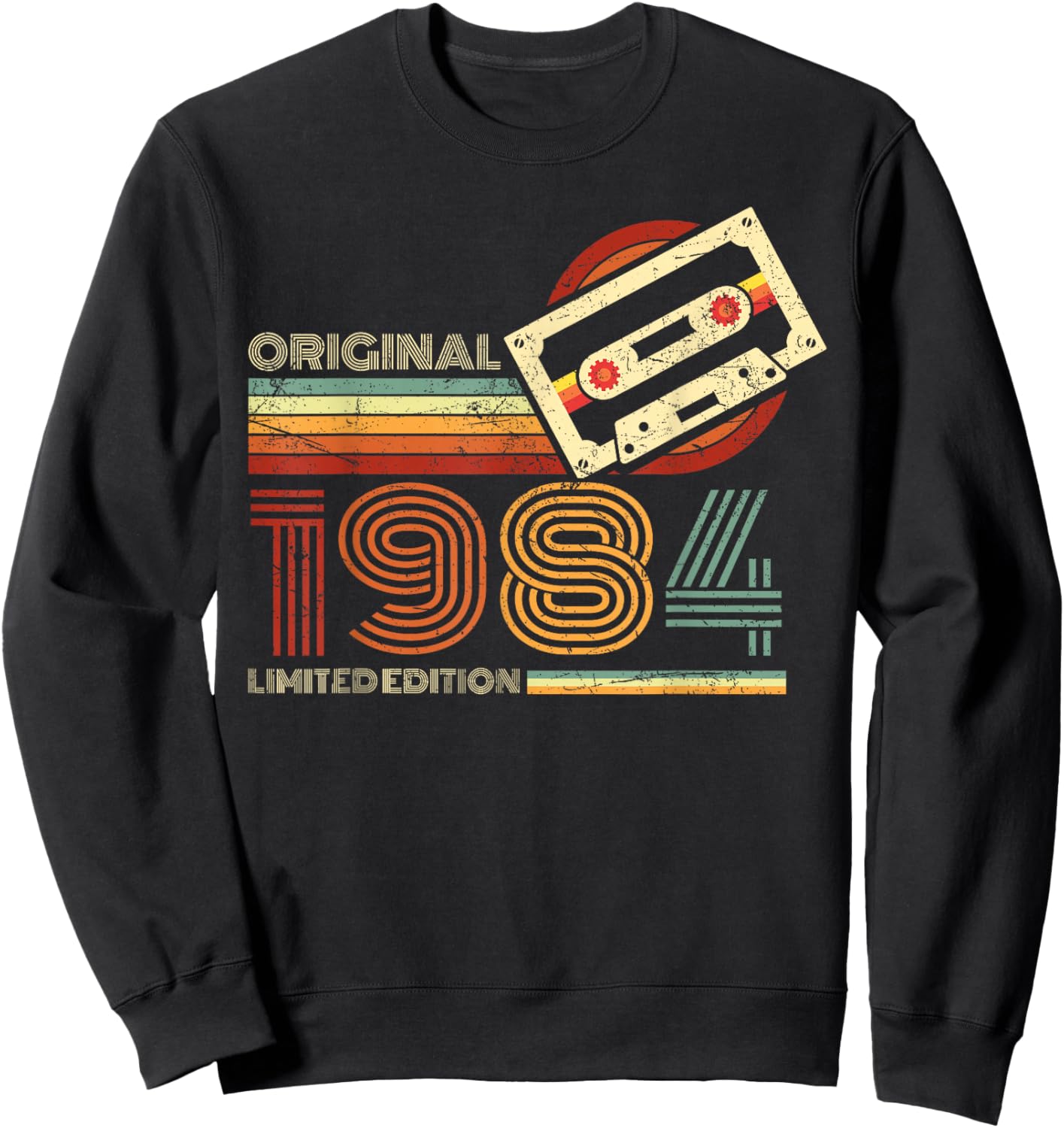 Retro Limited Edition 1984 Cassette Tape 40th Birthday Sweatshirt - Sweatshirt | Black