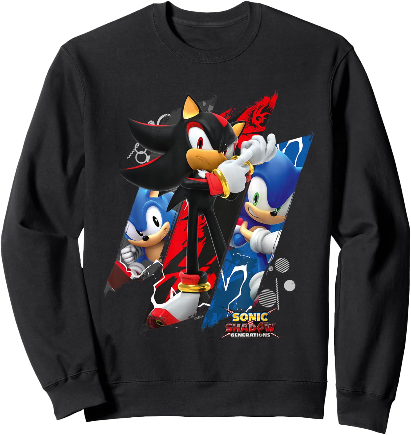 Sonic the Hedgehog, Sonic X Shadow Generations - Trio Sweatshirt - Sweatshirt | Black