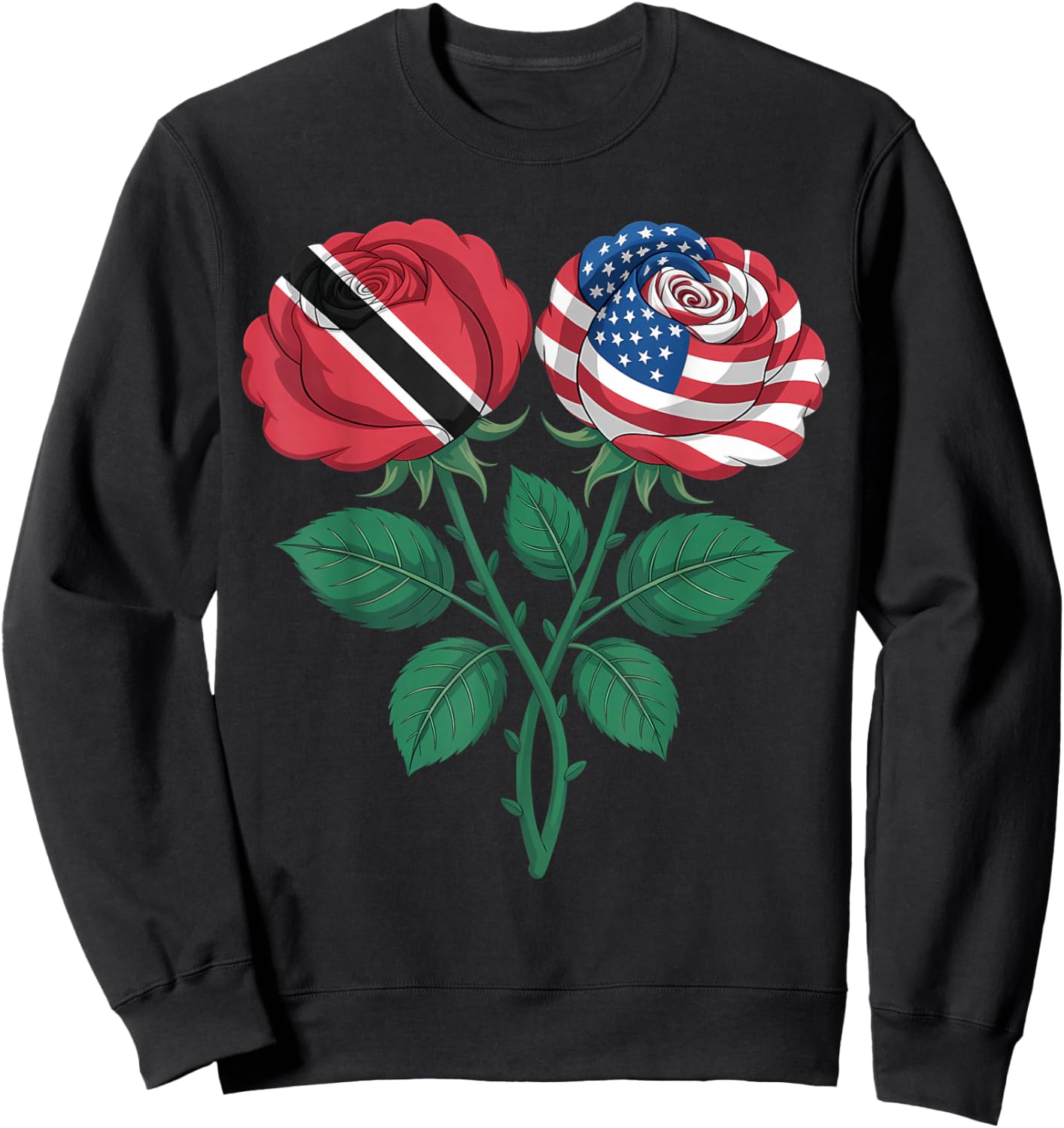 Trinidad and Tobago Flag Trini Flag Roots Trinidadian Flag Sweatshirt - Sweatshirt | Black