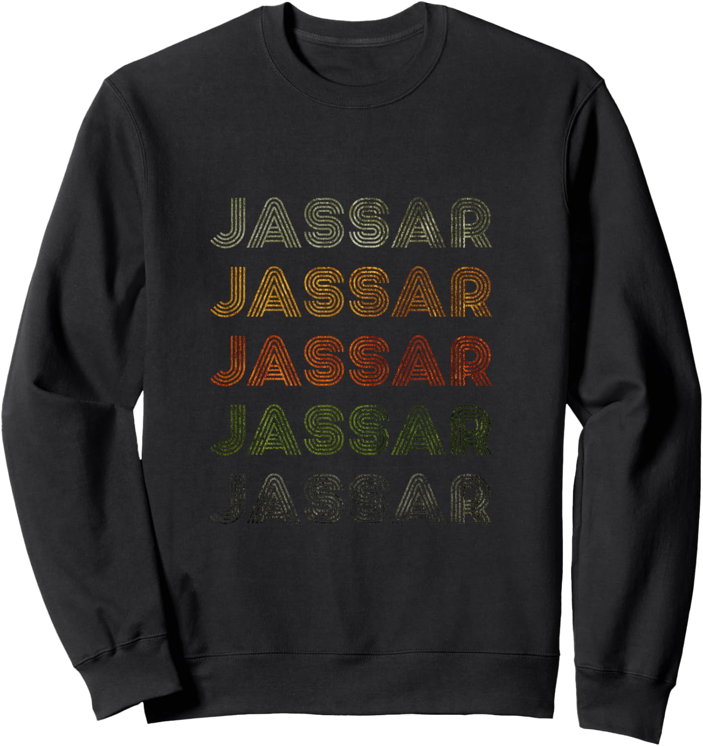Love Heart Jassar Grunge Vintage Style Black Jassar Sweatshirt - Sweatshirt | Black