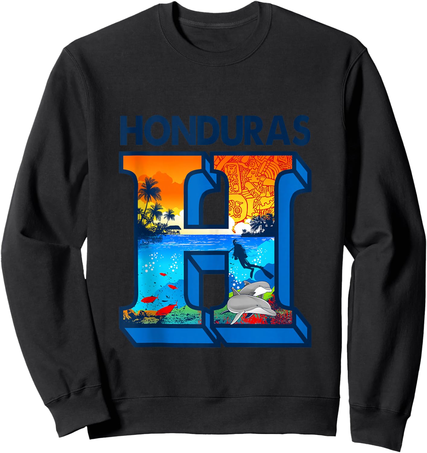 Honduras H Sweatshirt - Sweatshirt | Black