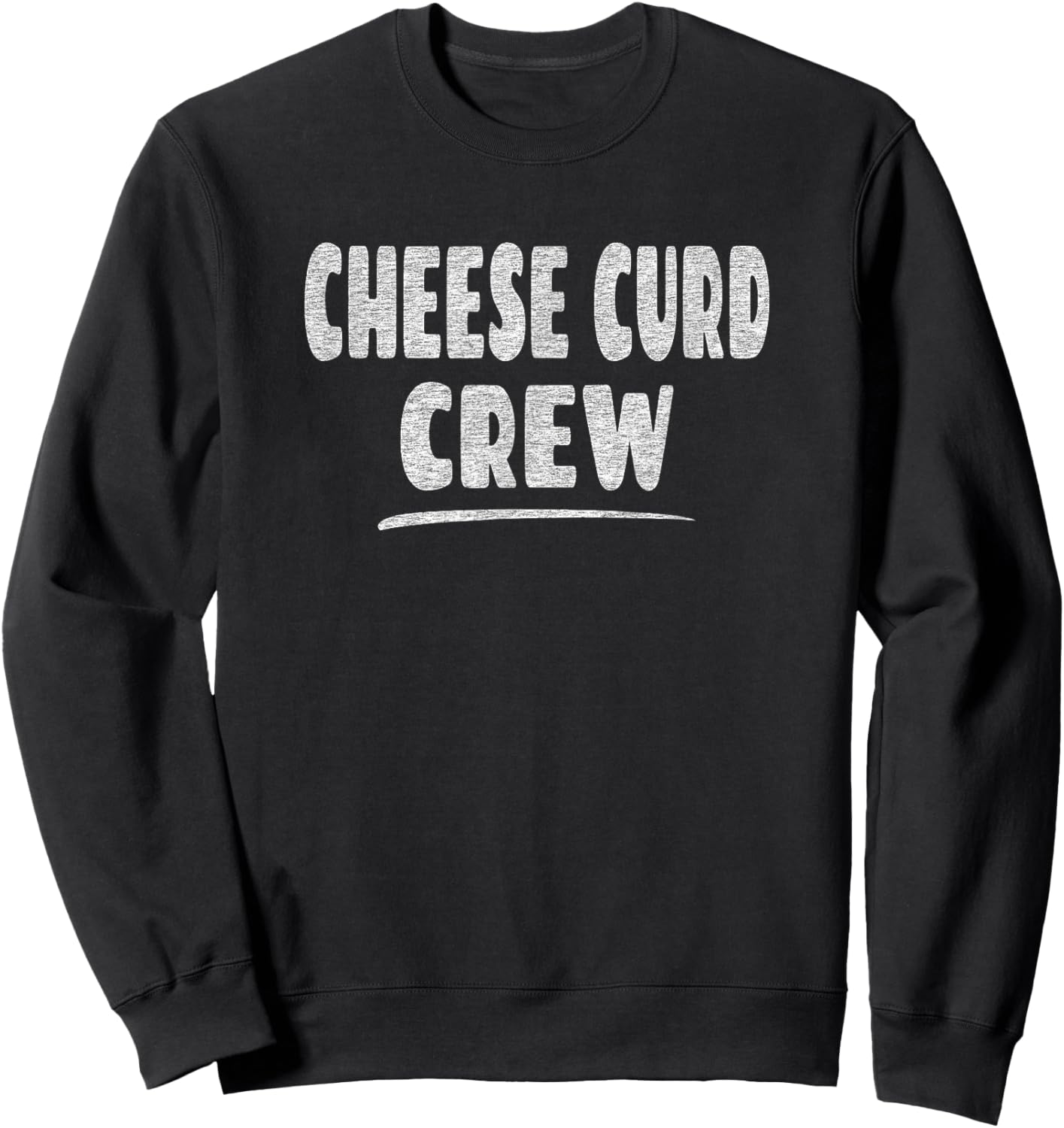 Cheese Curd Crew Sweatshirt - Sweatshirt | Black