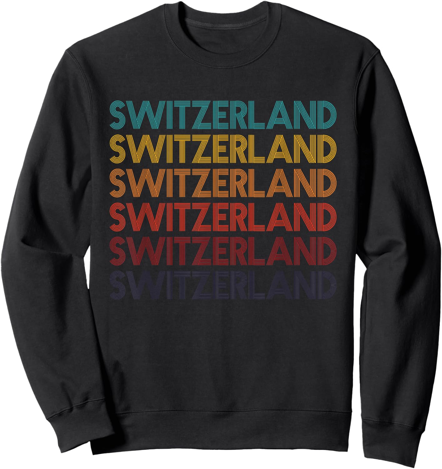 Vintage Switzerland Sweatshirt - Sweatshirt | Black