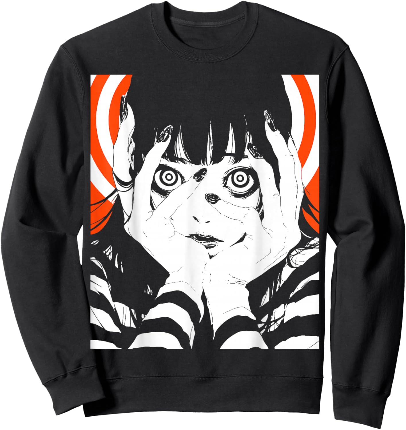 Horror Anime Manga | Japan Japanese Creepy Kawaii Goth Sweatshirt - Sweatshirt | Black