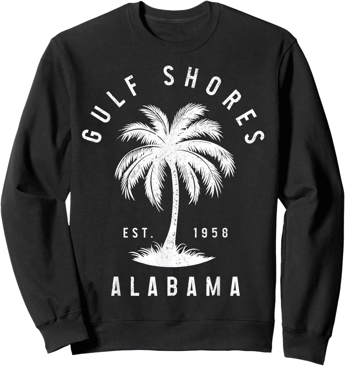 Gulf Shores Alabama Sweatshirt - Sweatshirt | Black
