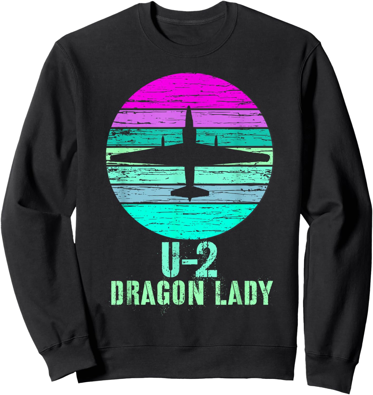 Vintage U-2 Dragon Lady Spy Plane Military Shirt Sweatshirt - Sweatshirt | Black
