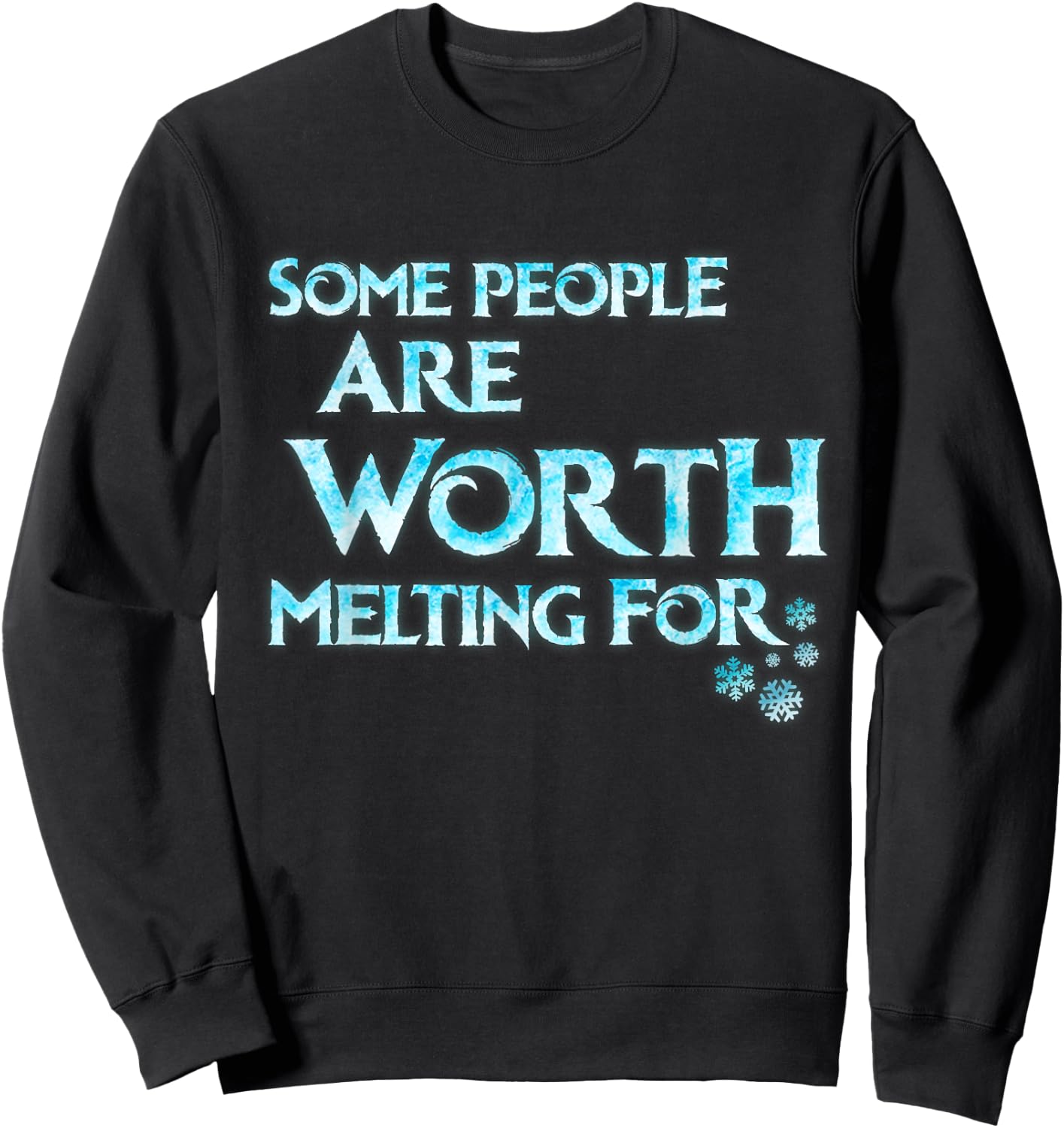 Some People Are Worth Melting For Funny Kids Cosplay Outfit Sweatshirt - Sweatshirt | Black