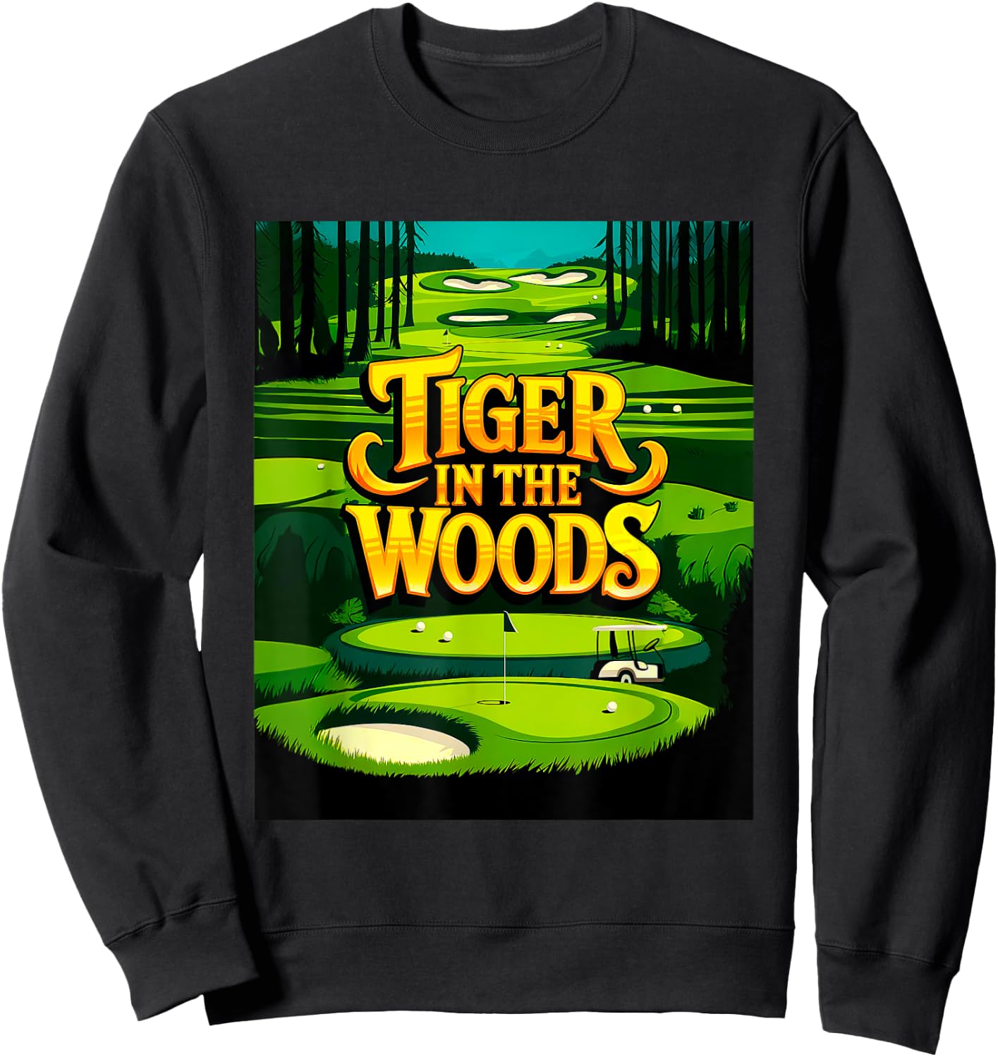 Tiger In The Woods #1 Sweatshirt - Sweatshirt | Black