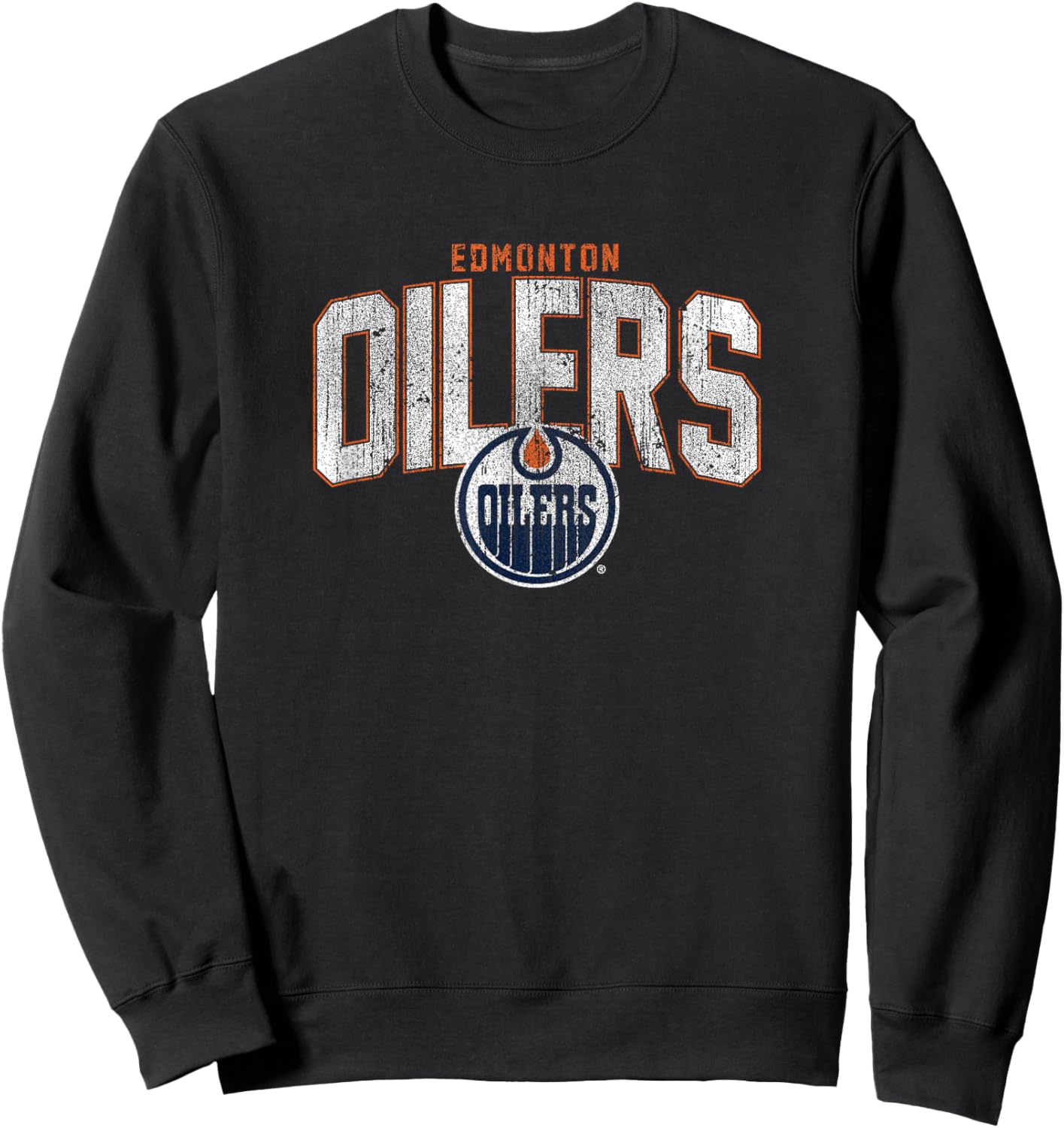 Edmonton Oilers NHL-Hockey mit Vintage-Logo Sweatshirt - Sweatshirt | Black