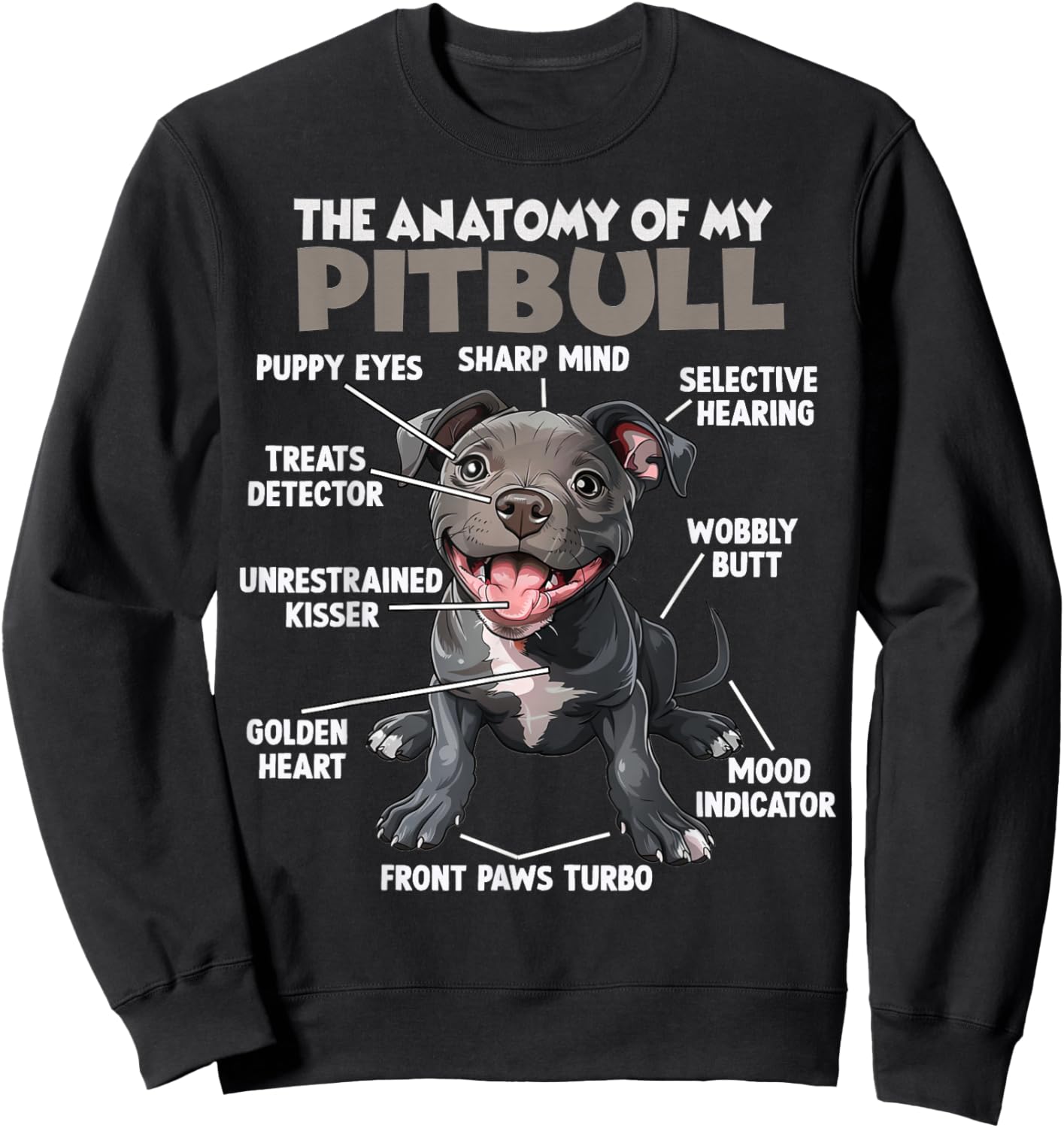 Pitbull Walk T Dog Lover Pitbull Dogs Sweatshirt - Sweatshirt | Black
