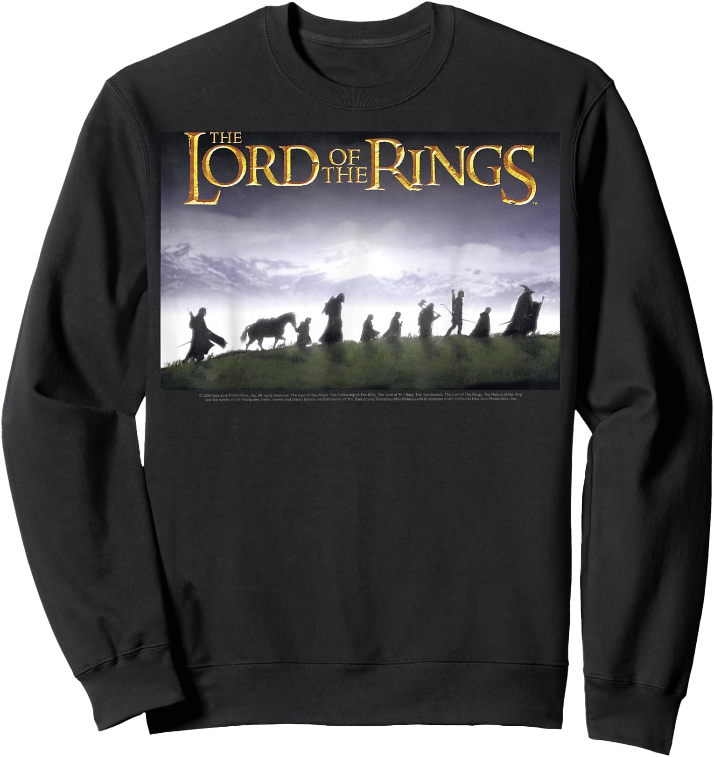 The Lord of The Rings Fellowship Poster Sweatshirt - Sweatshirt | Black