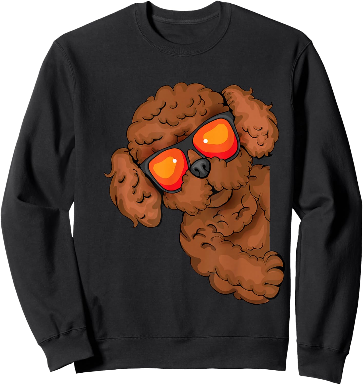 Poodle Dog Lover Women Dow Owner Goldendoodle Sweatshirt - Sweatshirt | Black