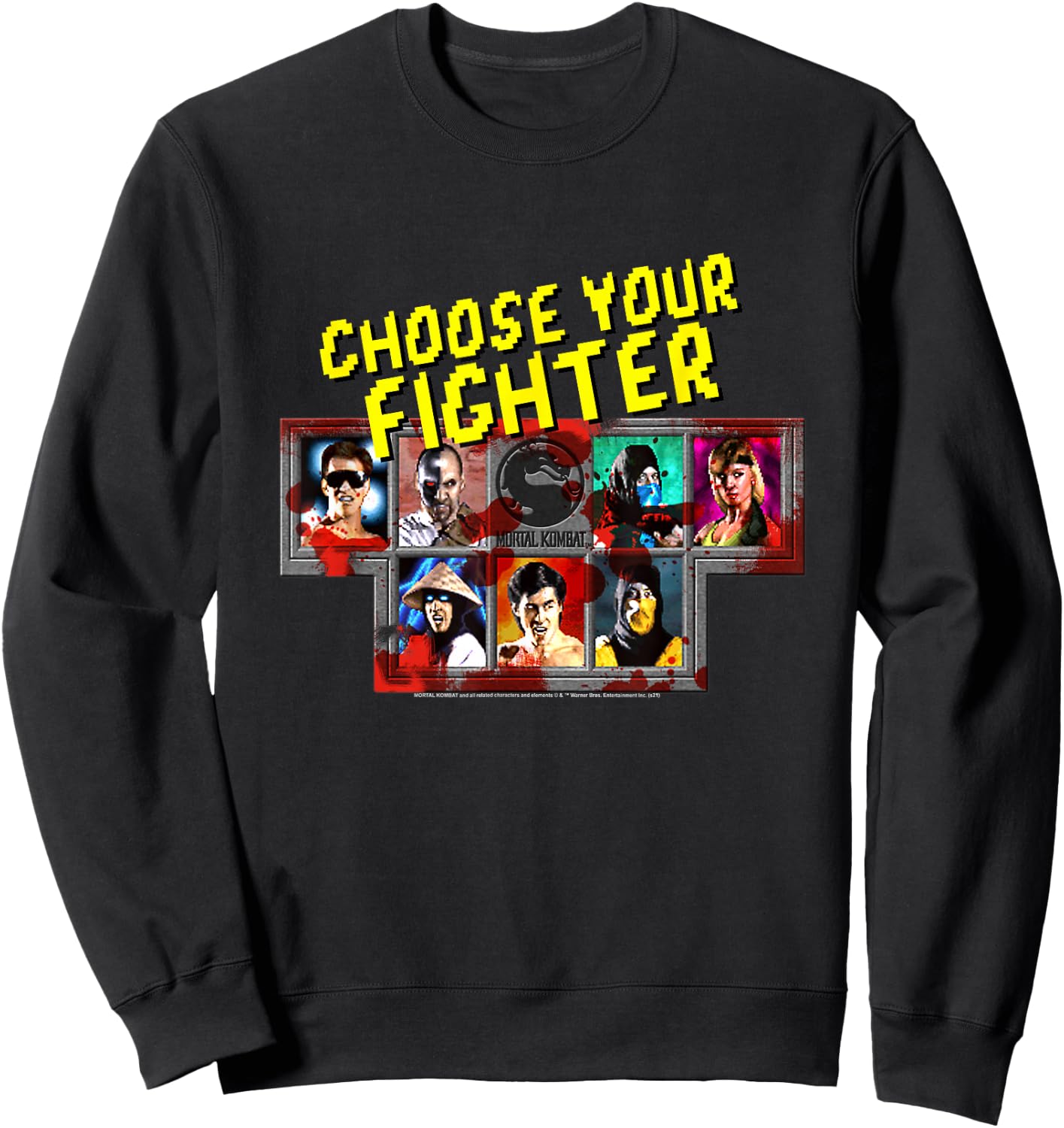 Mortal Kombat Classic Choose Your Fighter Sweatshirt - Sweatshirt | Black