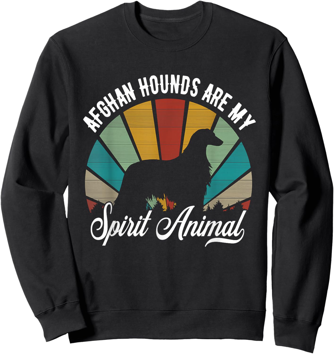 Afghan Hound Are My Spirit Animal Sweatshirt - Sweatshirt | Black