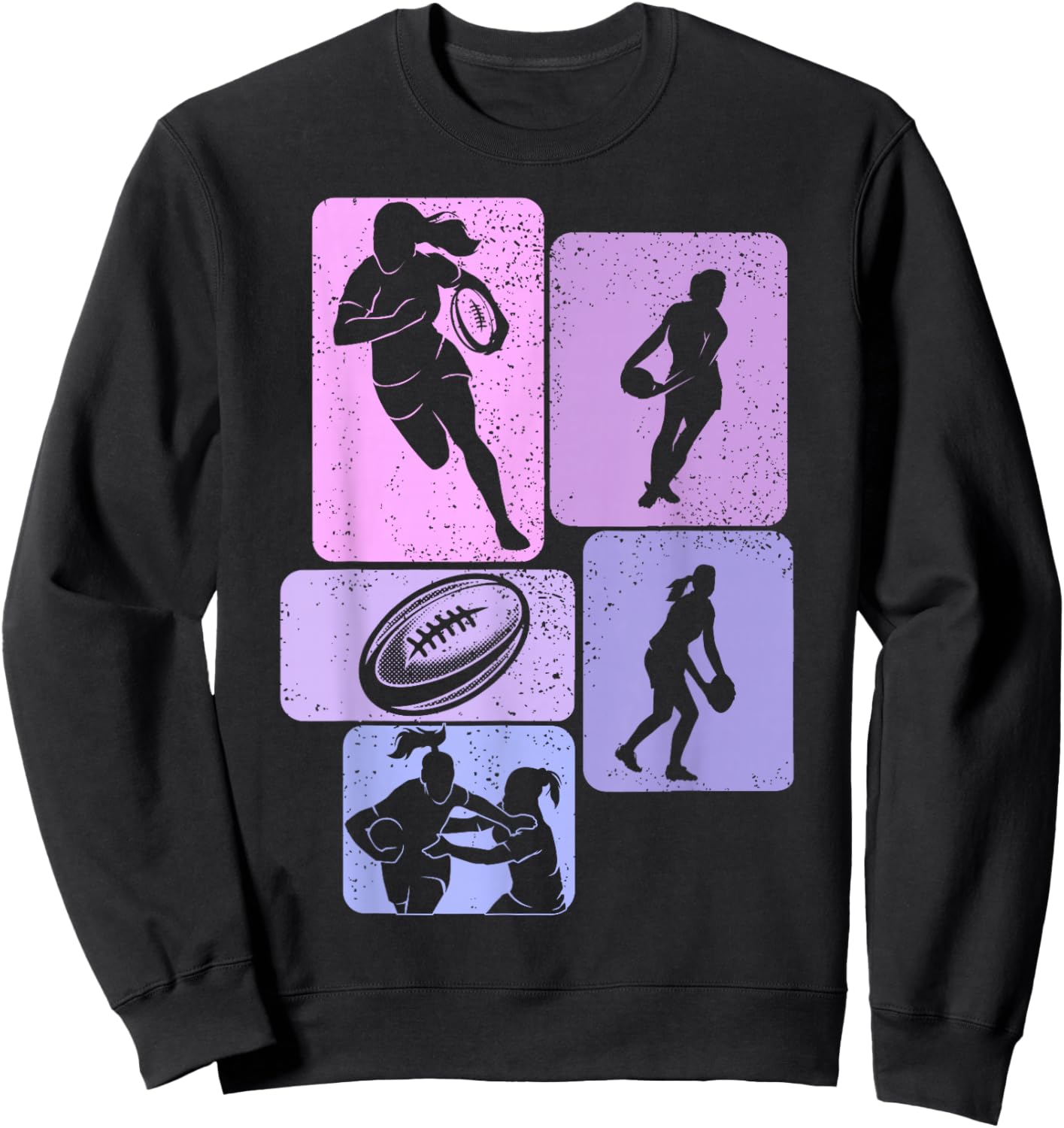 Rugby Women Girls Sweatshirt - Sweatshirt | Black