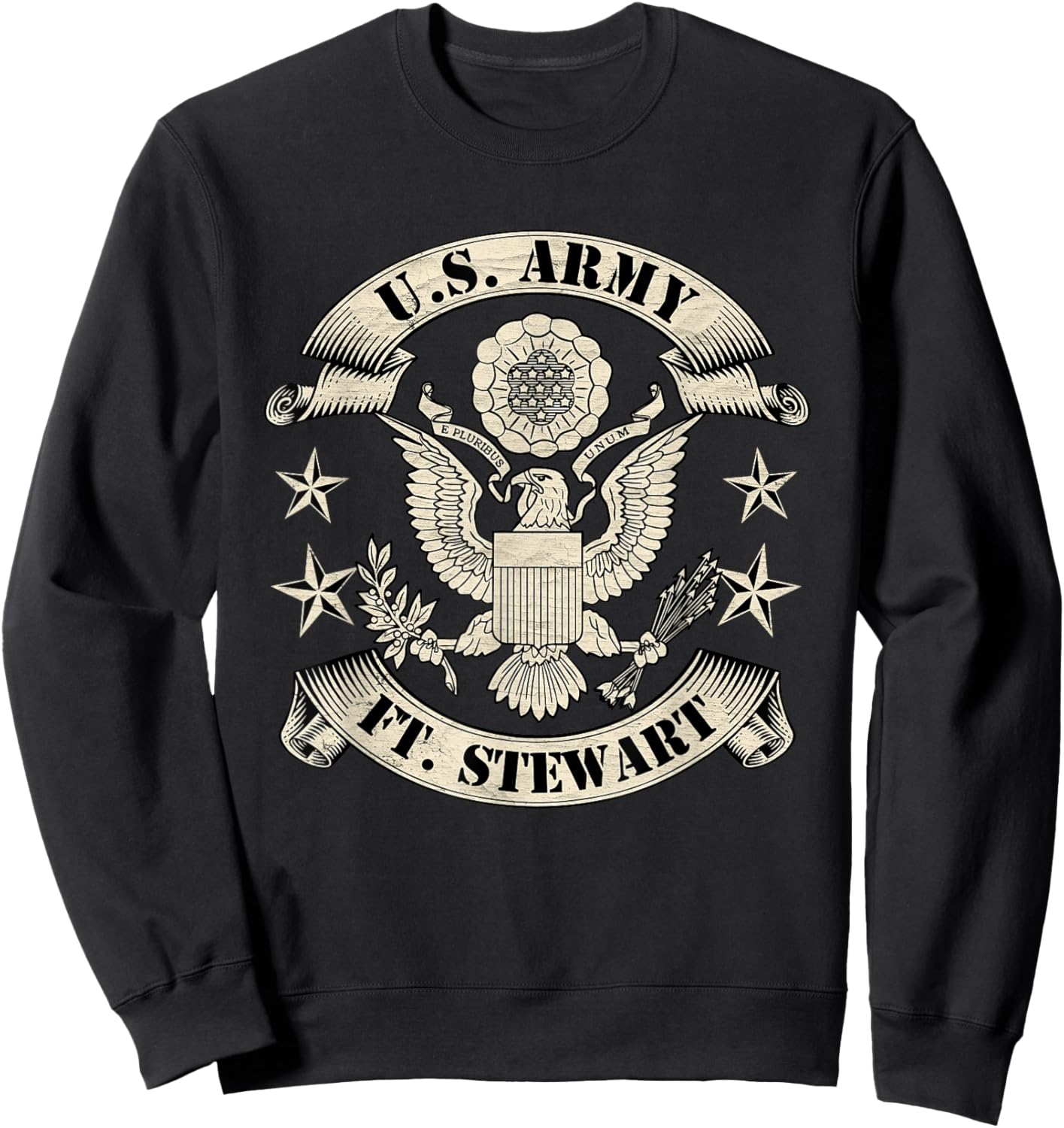 Fort Stewart 3rd Infantry Division Ft Stewart Georgia GA Sweatshirt - Sweatshirt | Black