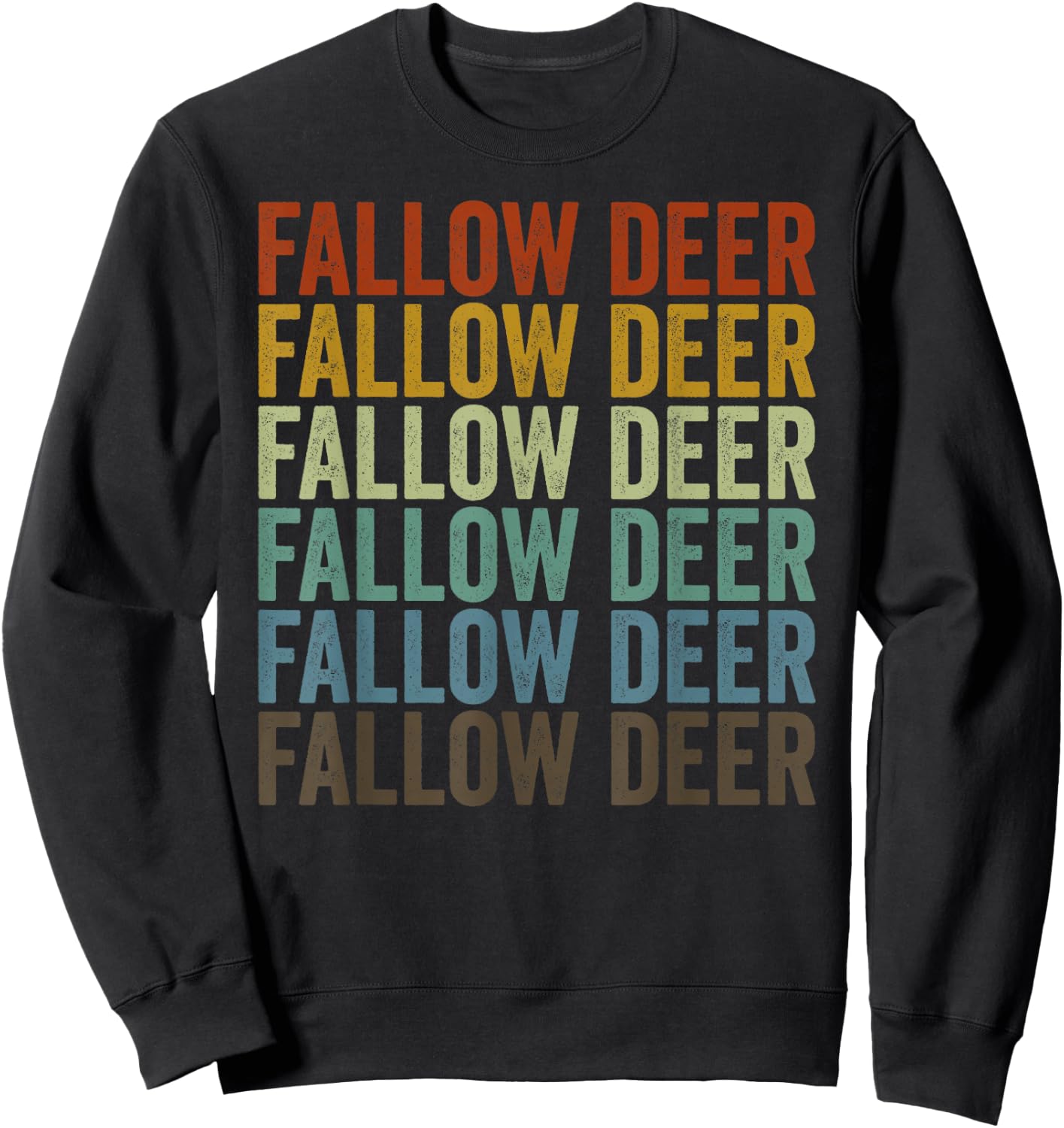 Fallow Deer Retro Sweatshirt - Sweatshirt | Black