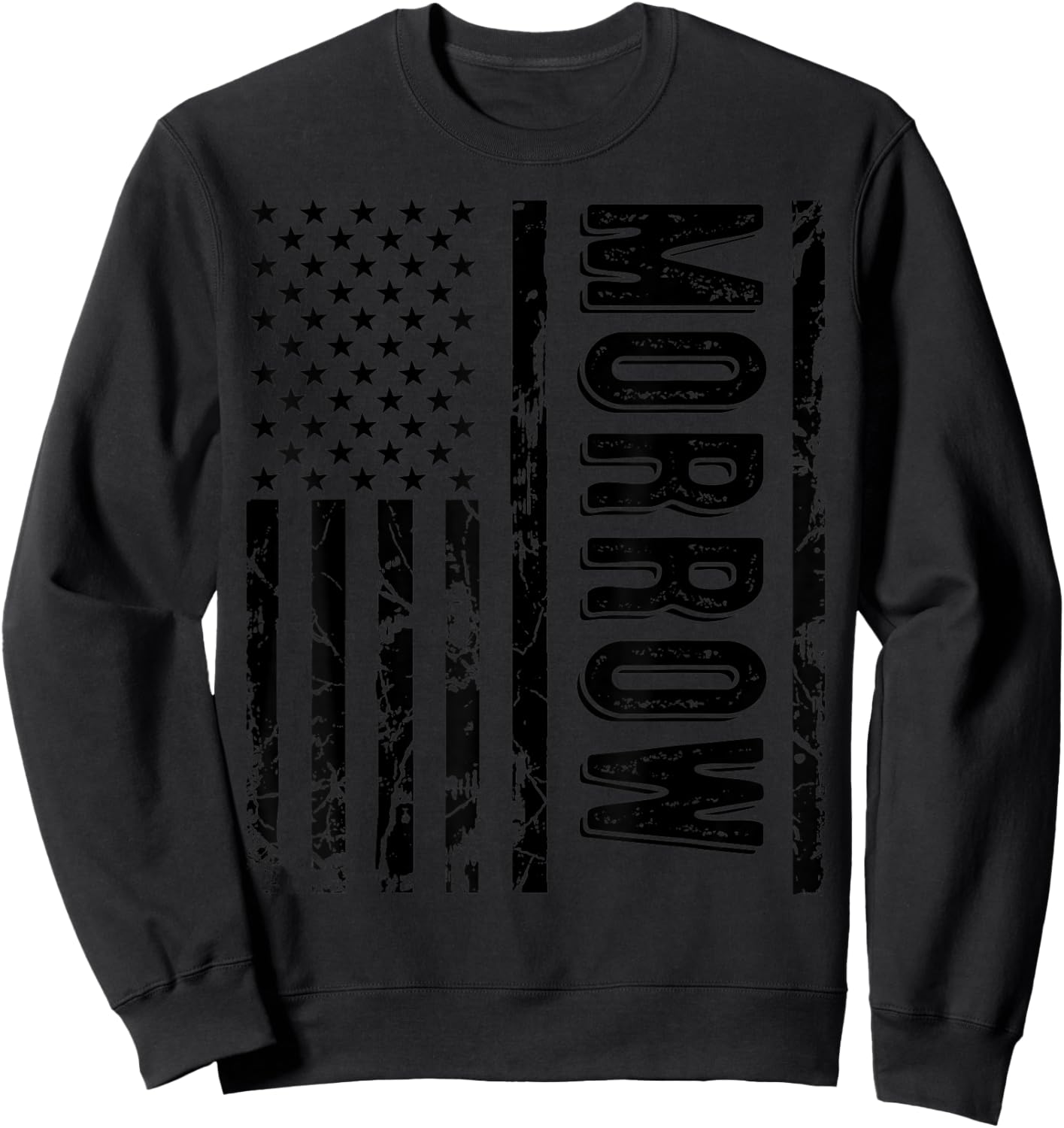 Morrow Last Name Funny Surname Family Reunion Team Sweatshirt - Sweatshirt | Black