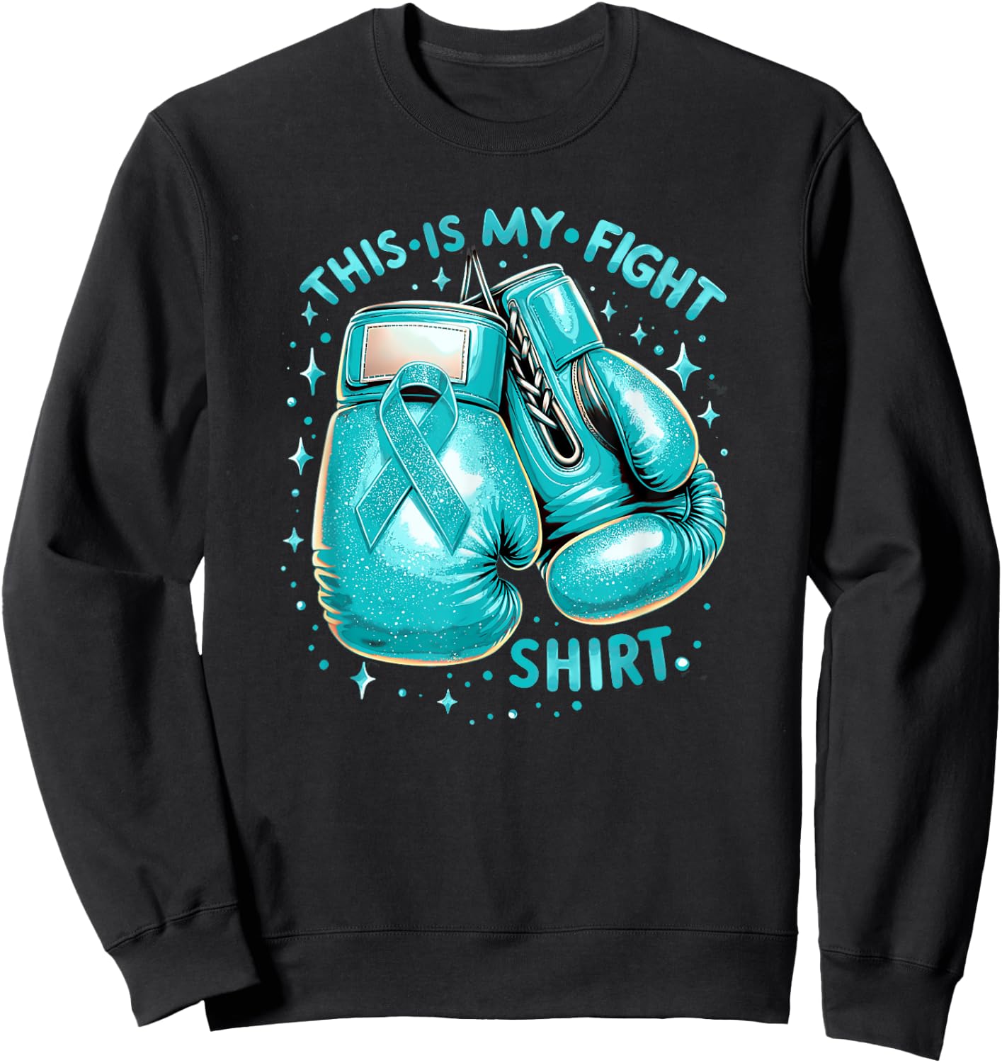 This Is My Fight Shirt Cervical Cancer Awareness Sweatshirt - Sweatshirt | Black