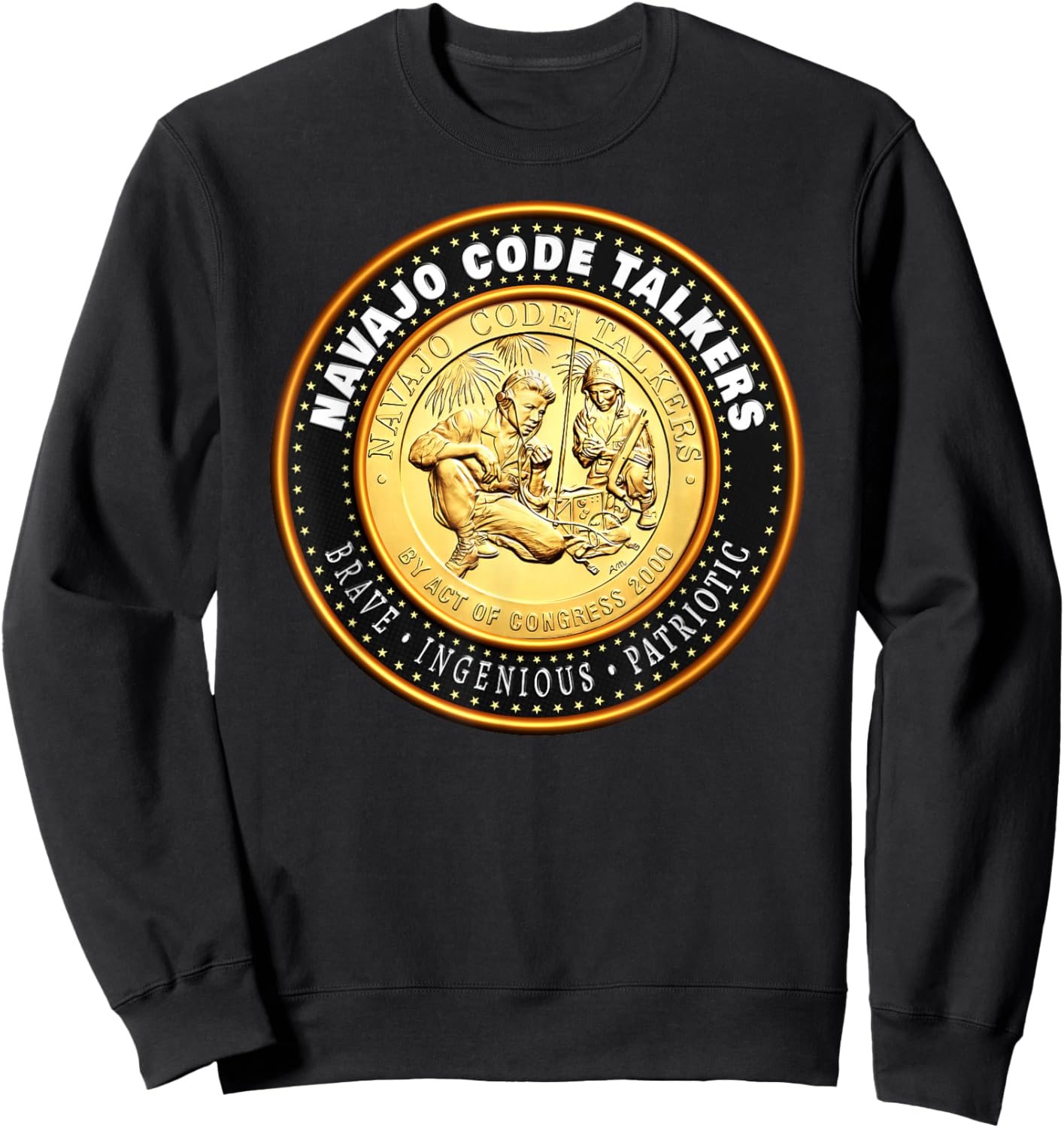 Code Talkers: Navajo WW2 Heroes for Native American Heritage Sweatshirt - Sweatshirt | Black