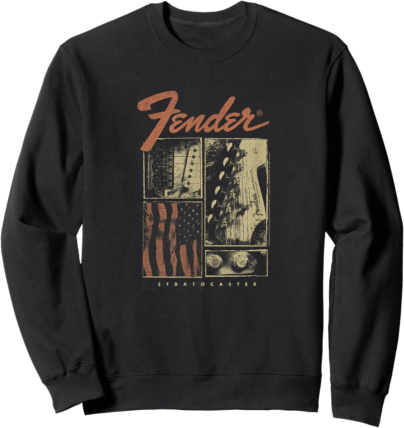Fender Strat Flag Sweatshirt - Sweatshirt | Black