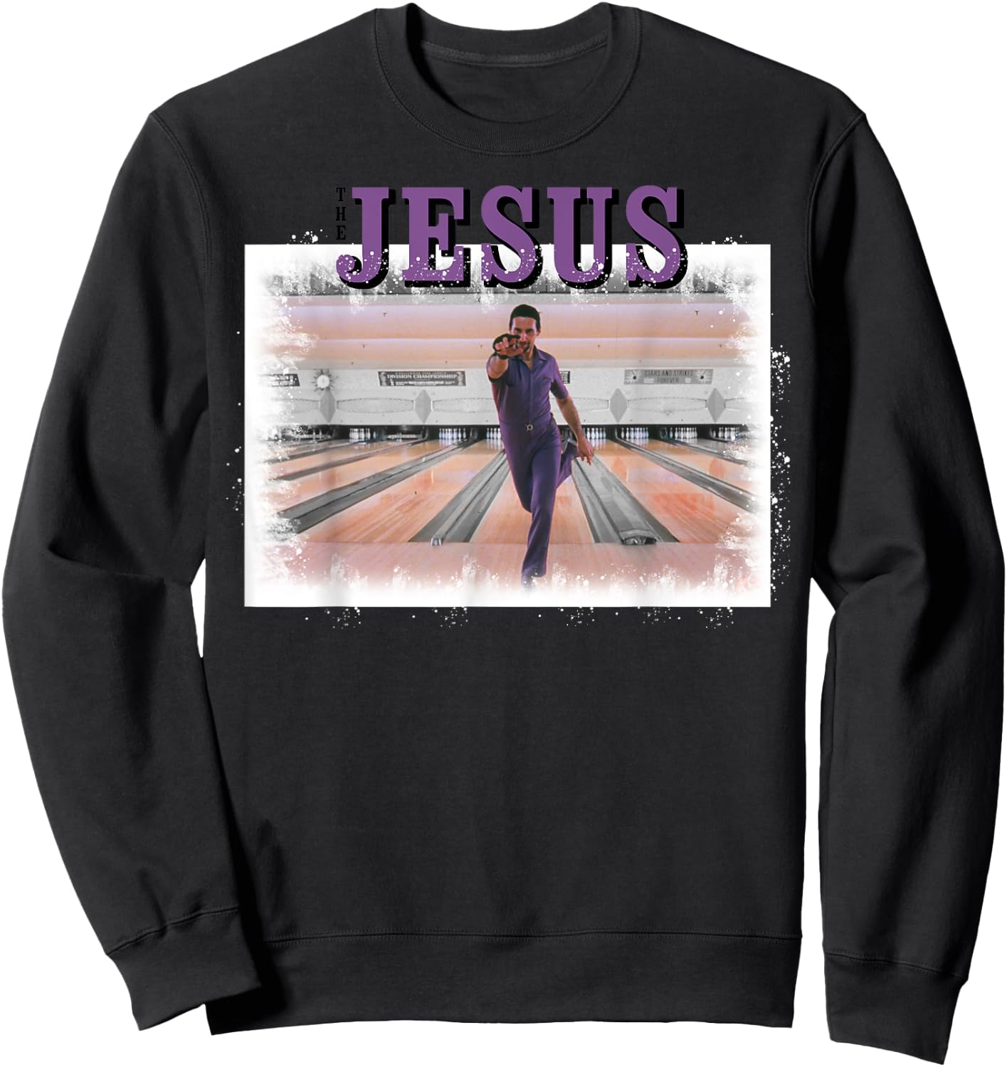 The Big Lebowski The Jesus Bowling Photo Graphic Sweatshirt - Sweatshirt | Black