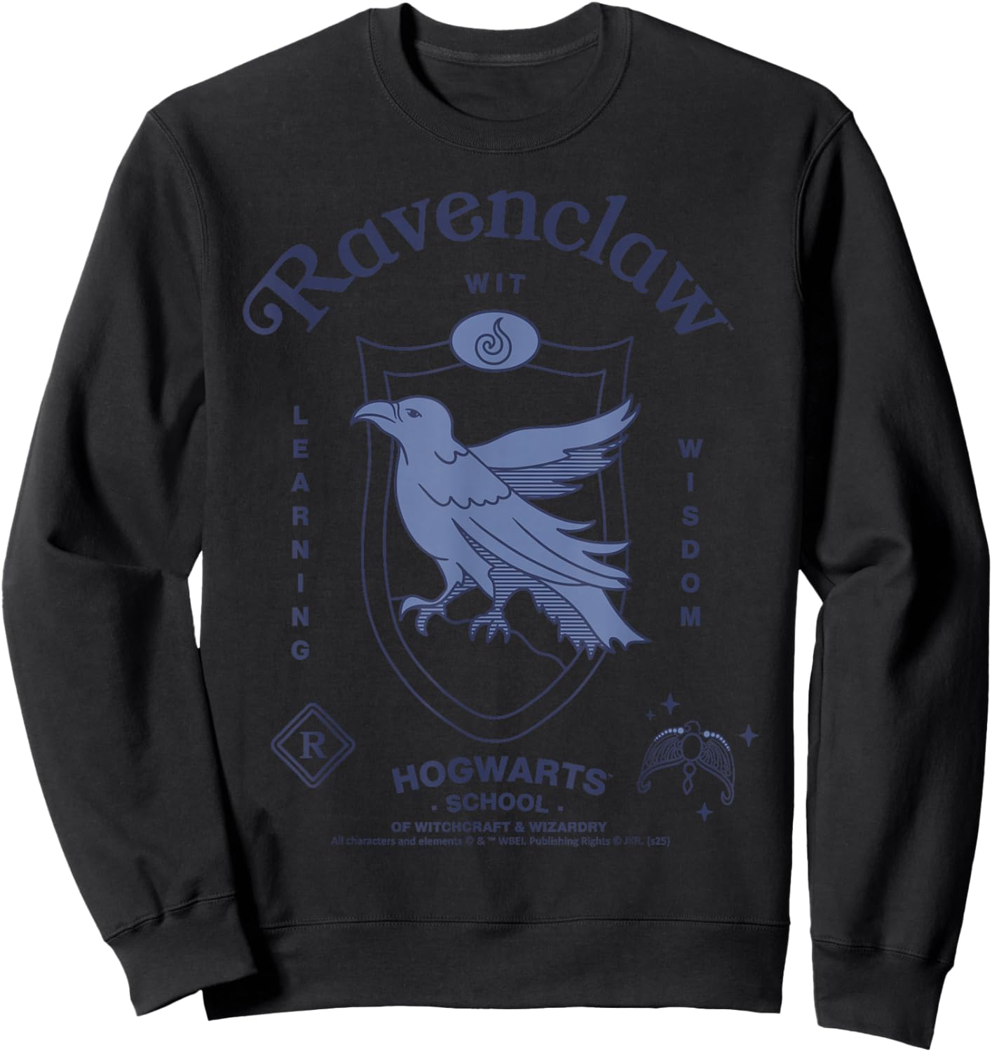Ravenclaw Wit Wisdom Learning Hogwarts Harry Potter New Sweatshirt - Sweatshirt | Black