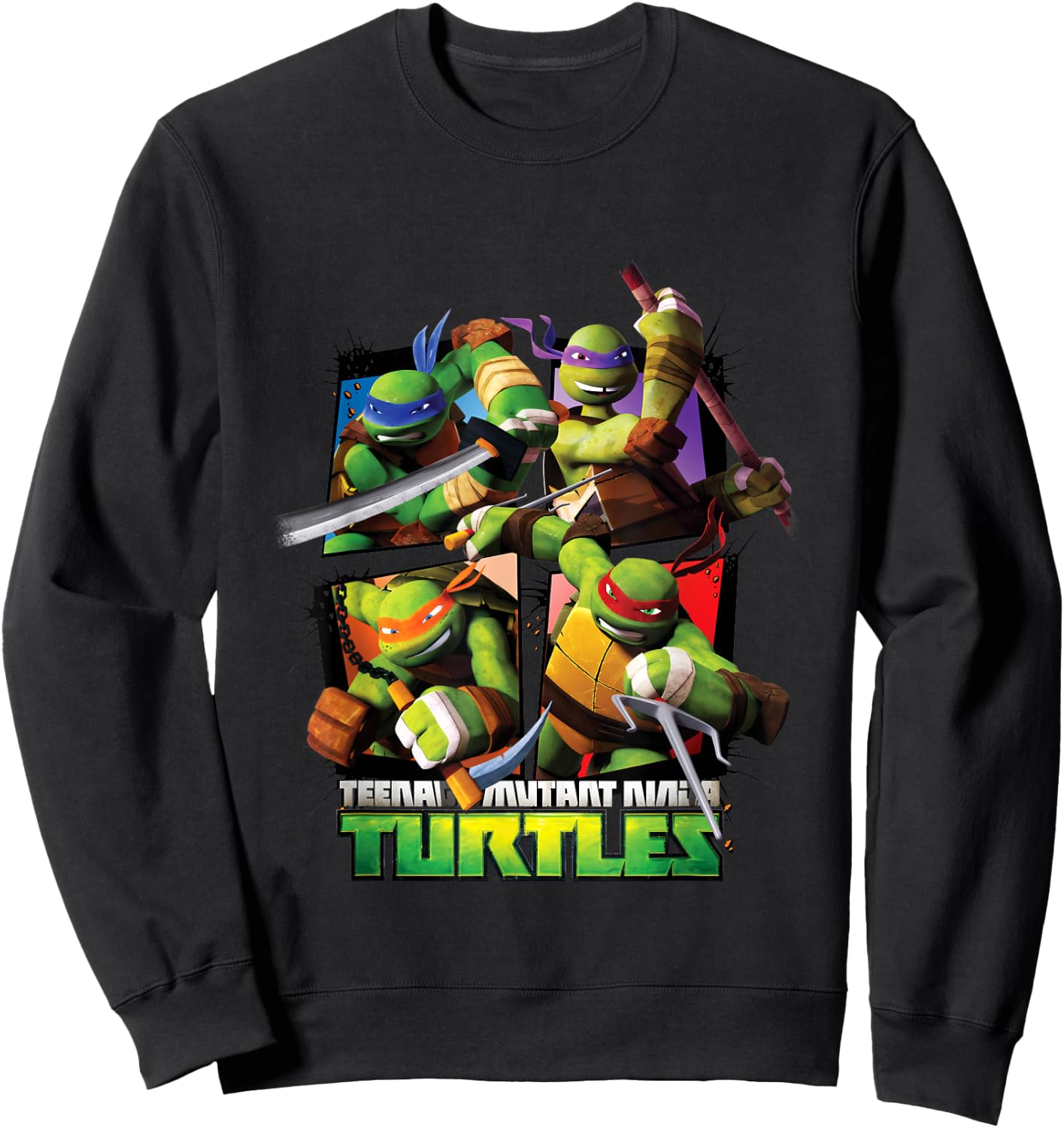 TMNT Ninja Turtle TV Series Sweatshirt - Sweatshirt | Black