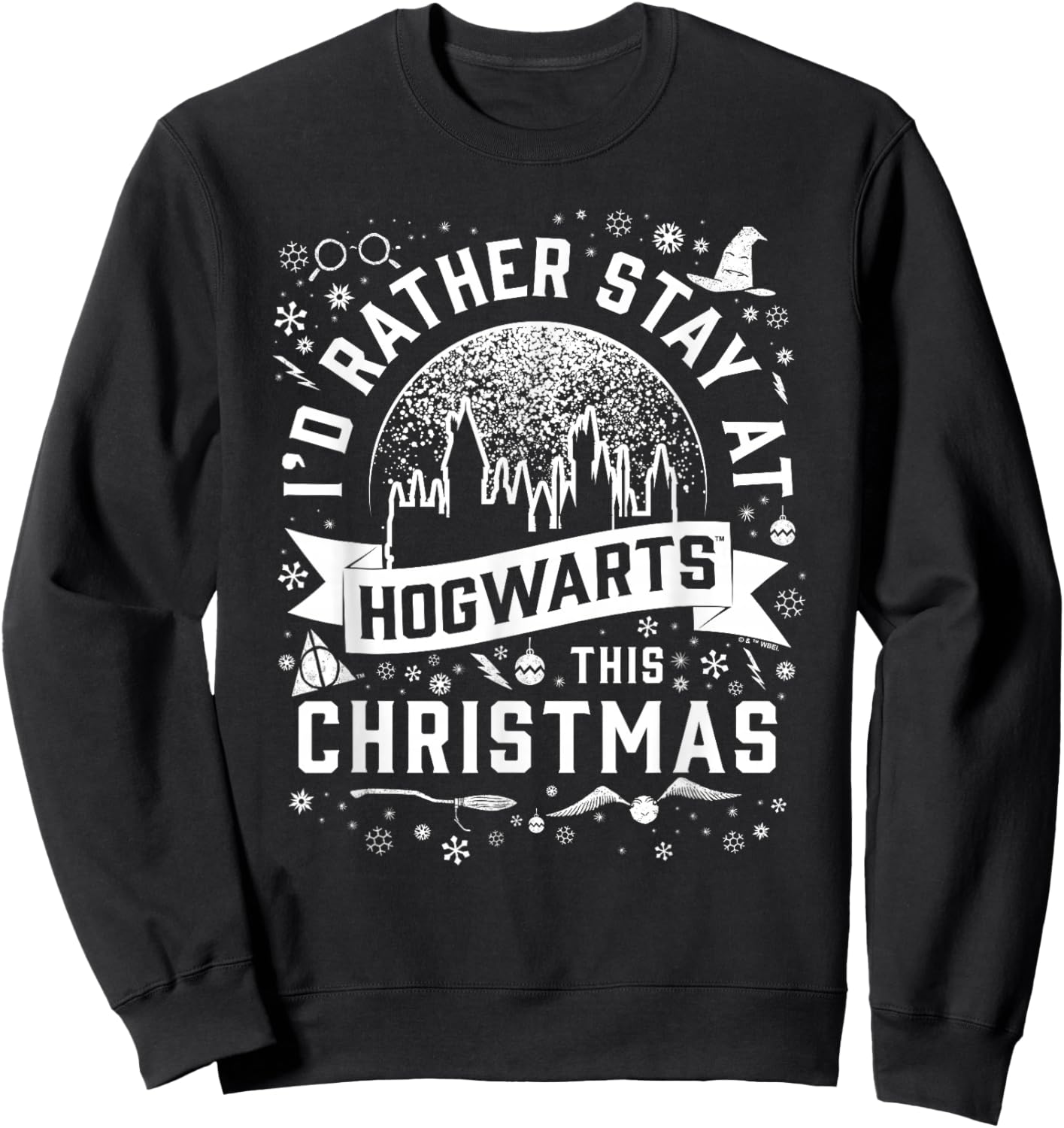 Harry Potter Hogwarts at Christmas Sweatshirt - Sweatshirt | Black