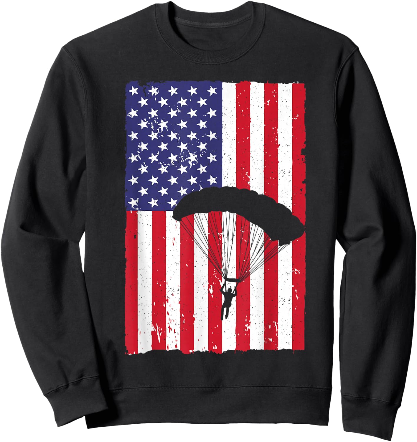 Skydiving Art Women Sky Diving Parachutist Skydiver Sweatshirt - Sweatshirt | Black
