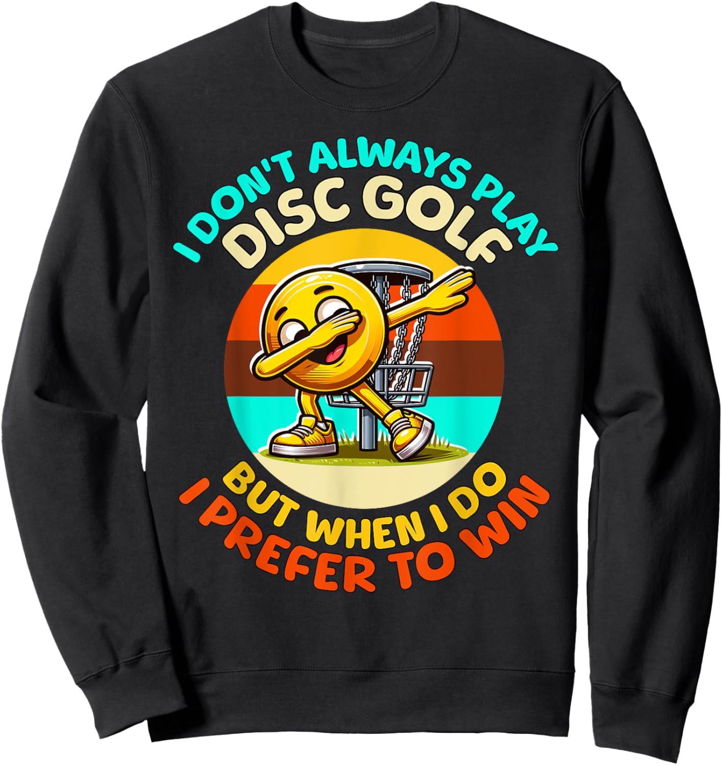 Disc Golf Player Disc Golf Sweatshirt - Sweatshirt | Black