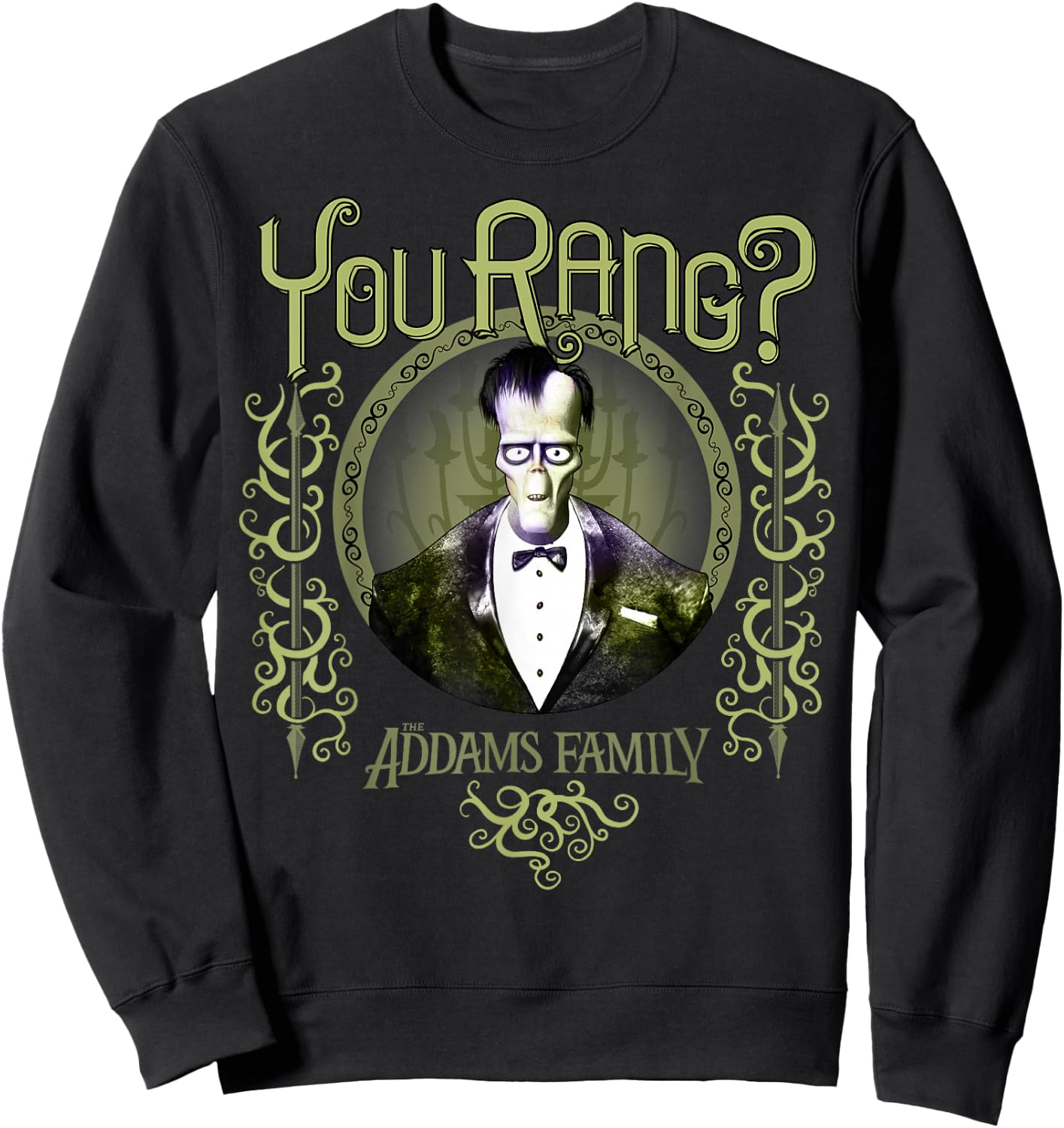 Addams Family Lurch You Rang? Portrait Small Sweatshirt - Sweatshirt | Black