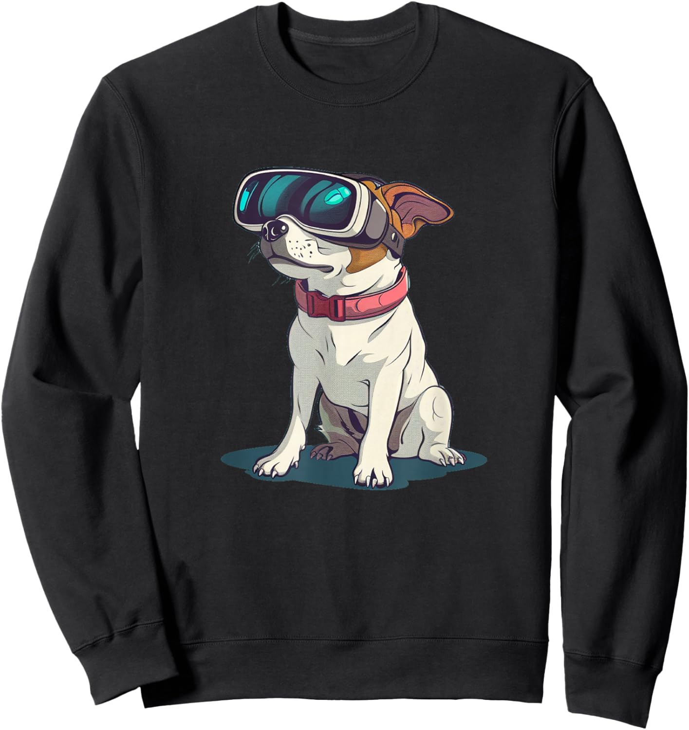 Virtual Reality Dog Graphic for Amazing Style Sweatshirt - Sweatshirt | Black