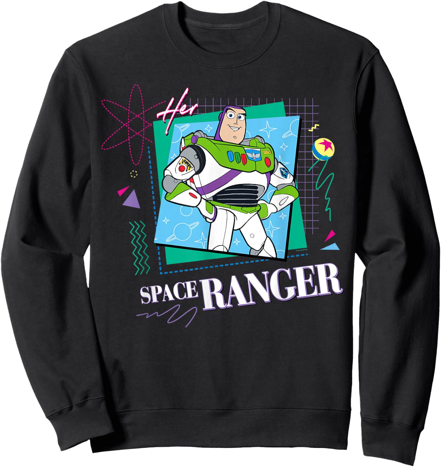 Disney & Pixar’s Toy Story Couples Matching Her Space Ranger Sweatshirt - Sweatshirt | Black