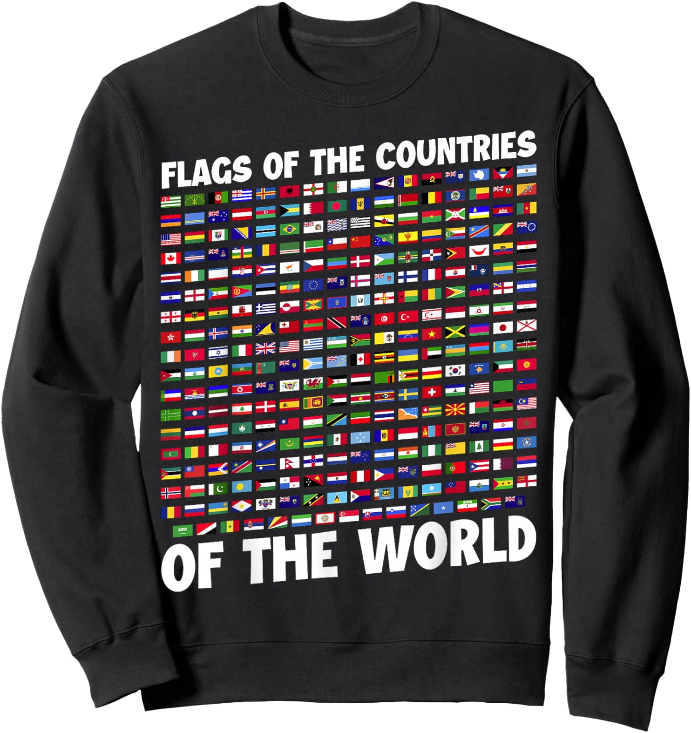 Humanity & Traveler Designs Men's Earth Day Flag - Black, Small Sweatshirt - Sweatshirt | Black